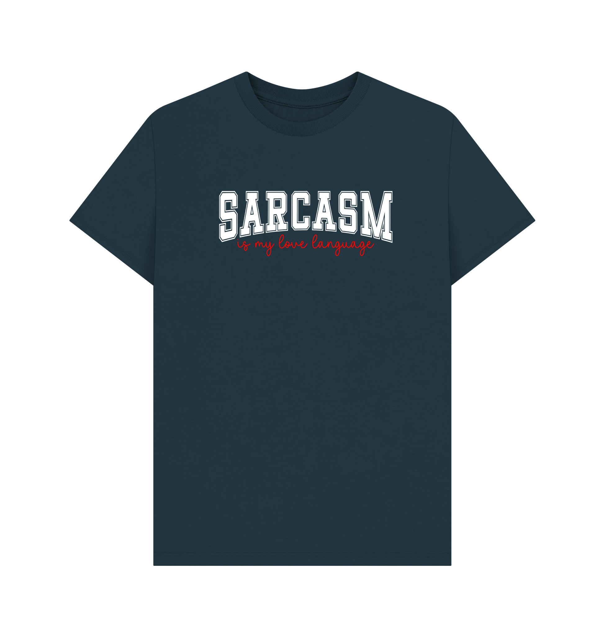 Denim Blue Printed T-shirt Front