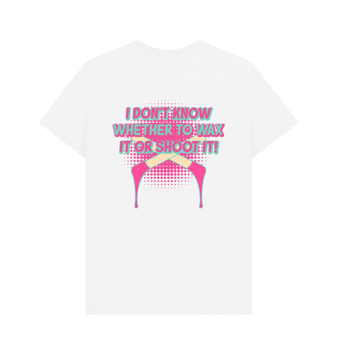 White BACK DESIGN - WAX OR SHOOT