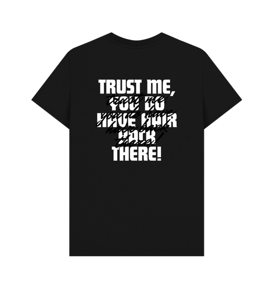 Black Printed T-shirt Back