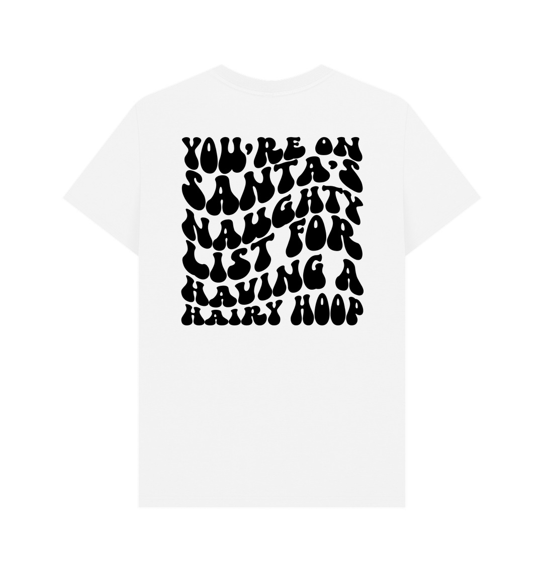 White Printed T-shirt Back