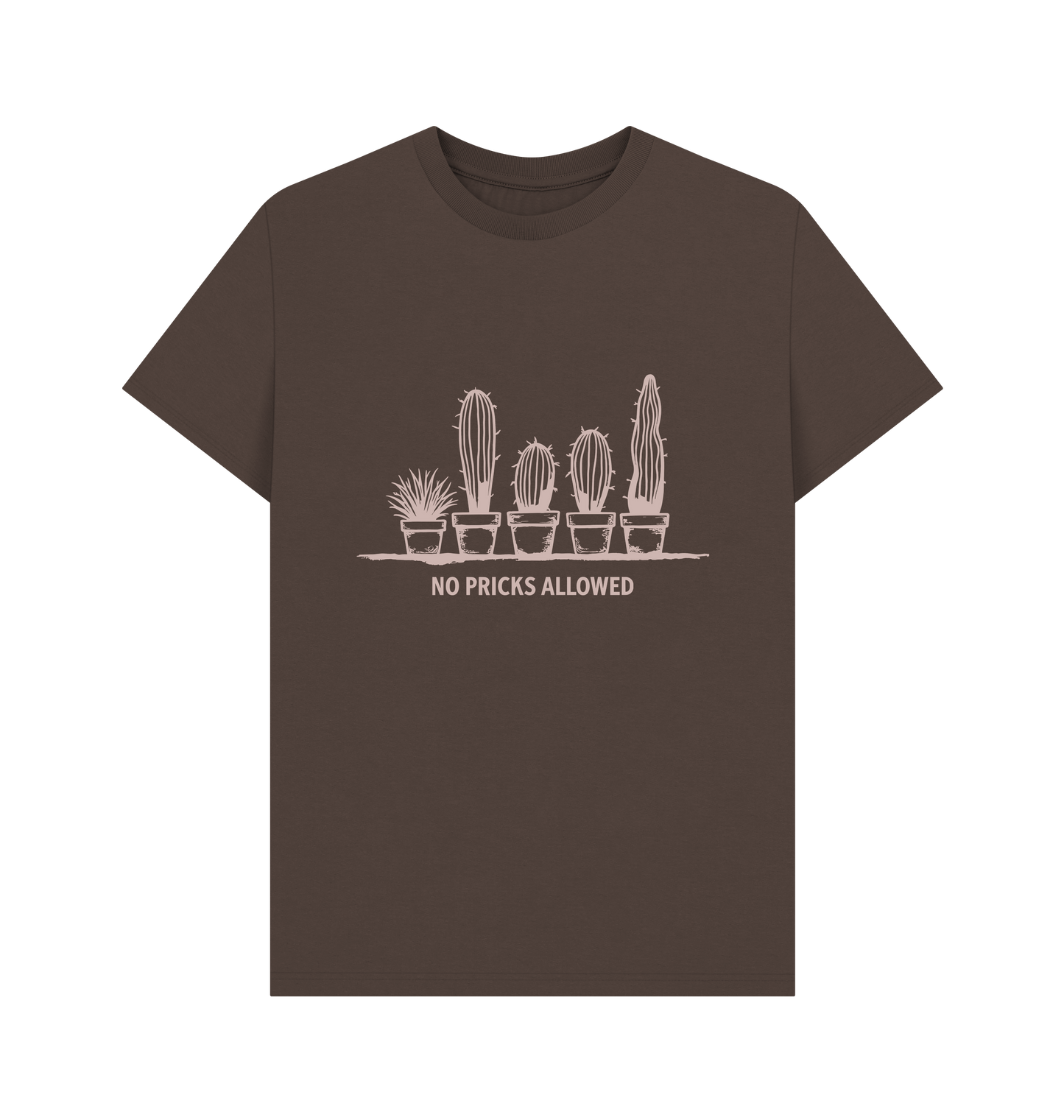 Chocolate Printed T-shirt Front