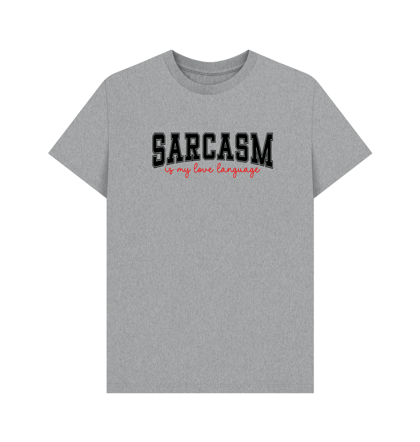 Athletic Grey Printed T-shirt Front
