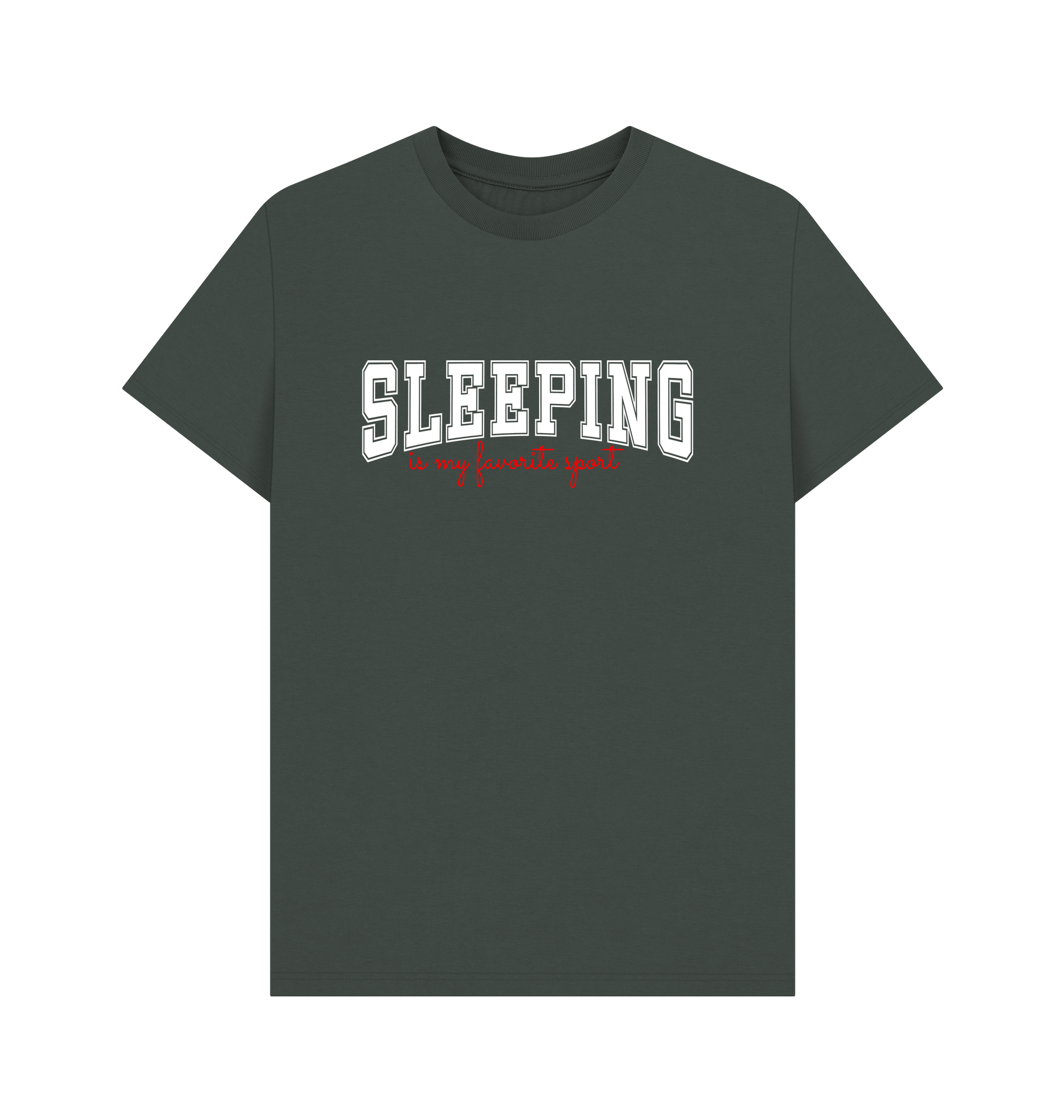 Dark Grey Printed T-shirt Front