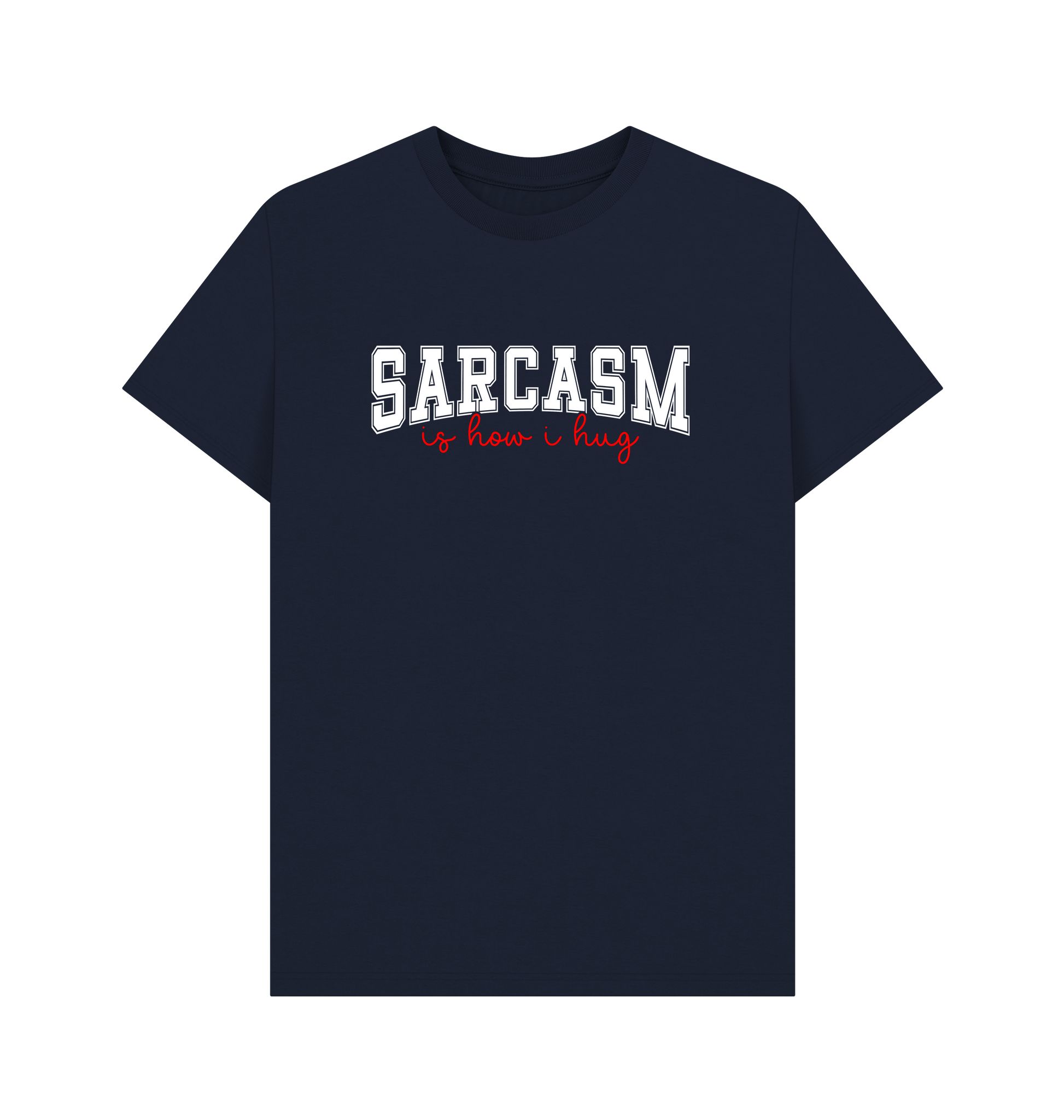 Navy Blue Printed T-shirt Front