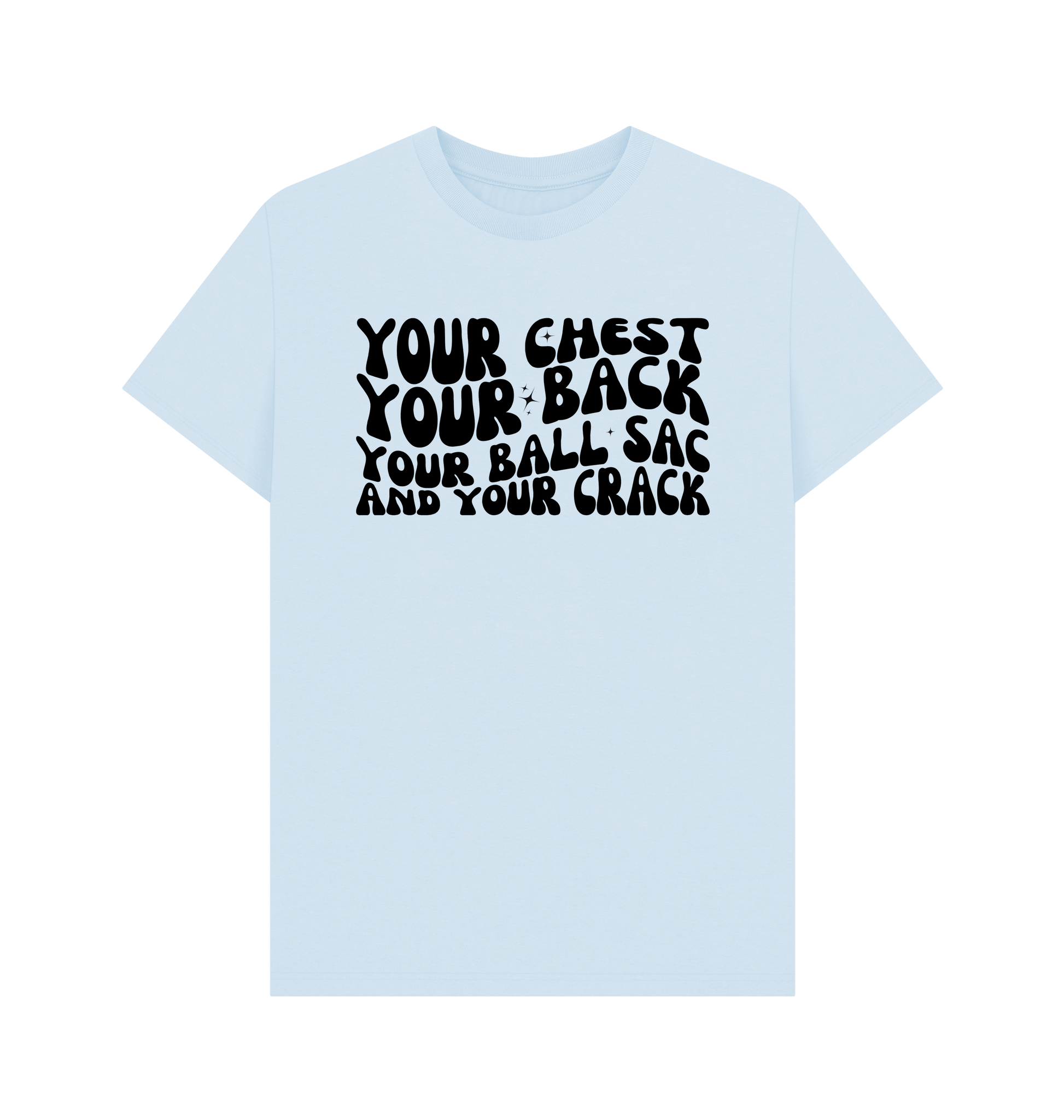 Sky Blue Printed T-shirt Front
