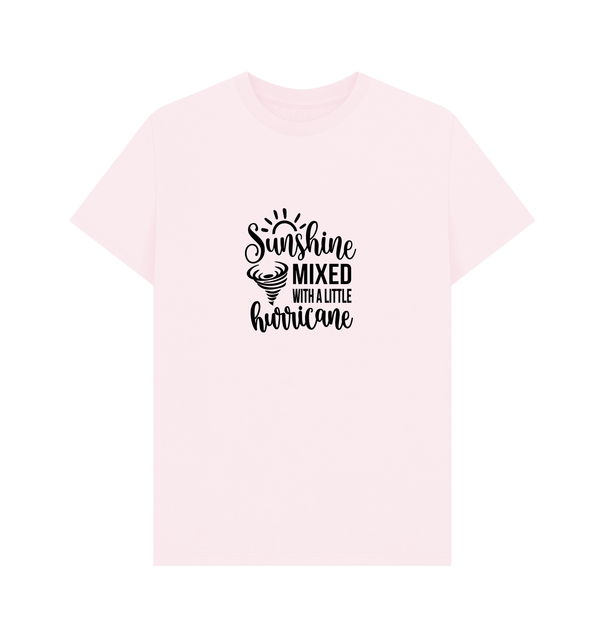 Pink Printed T-shirt Front