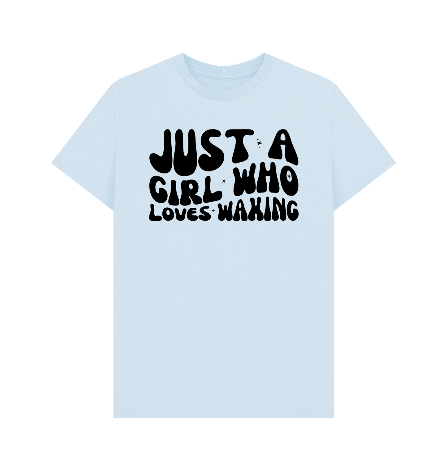 Sky Blue Printed T-shirt Front
