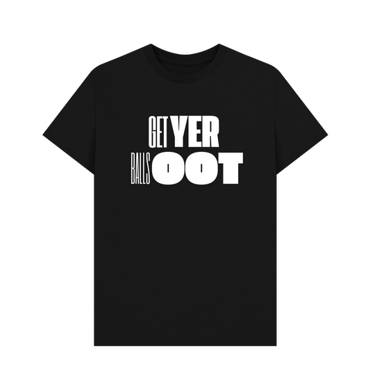 Black Printed T-shirt Front