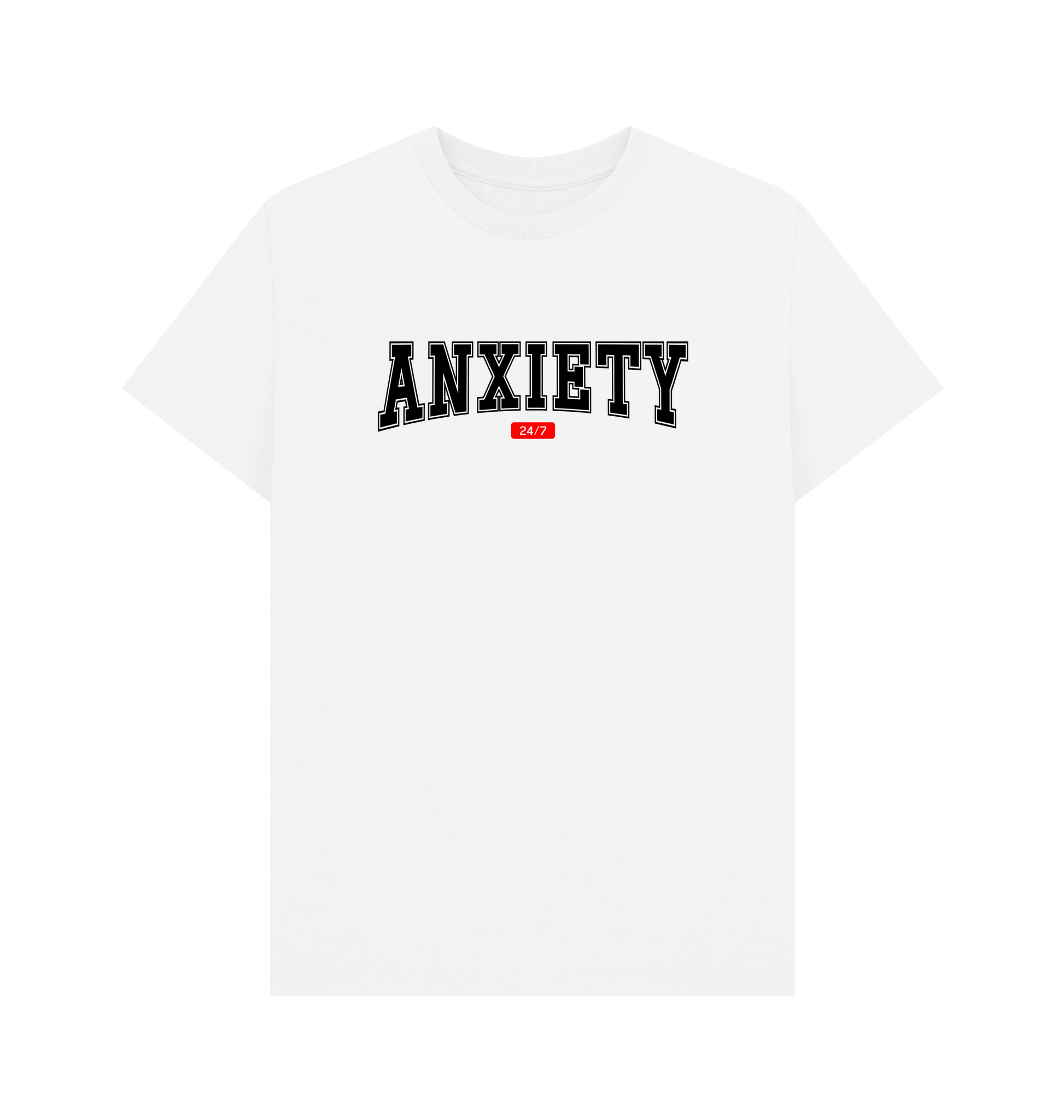 White Printed T-shirt Front