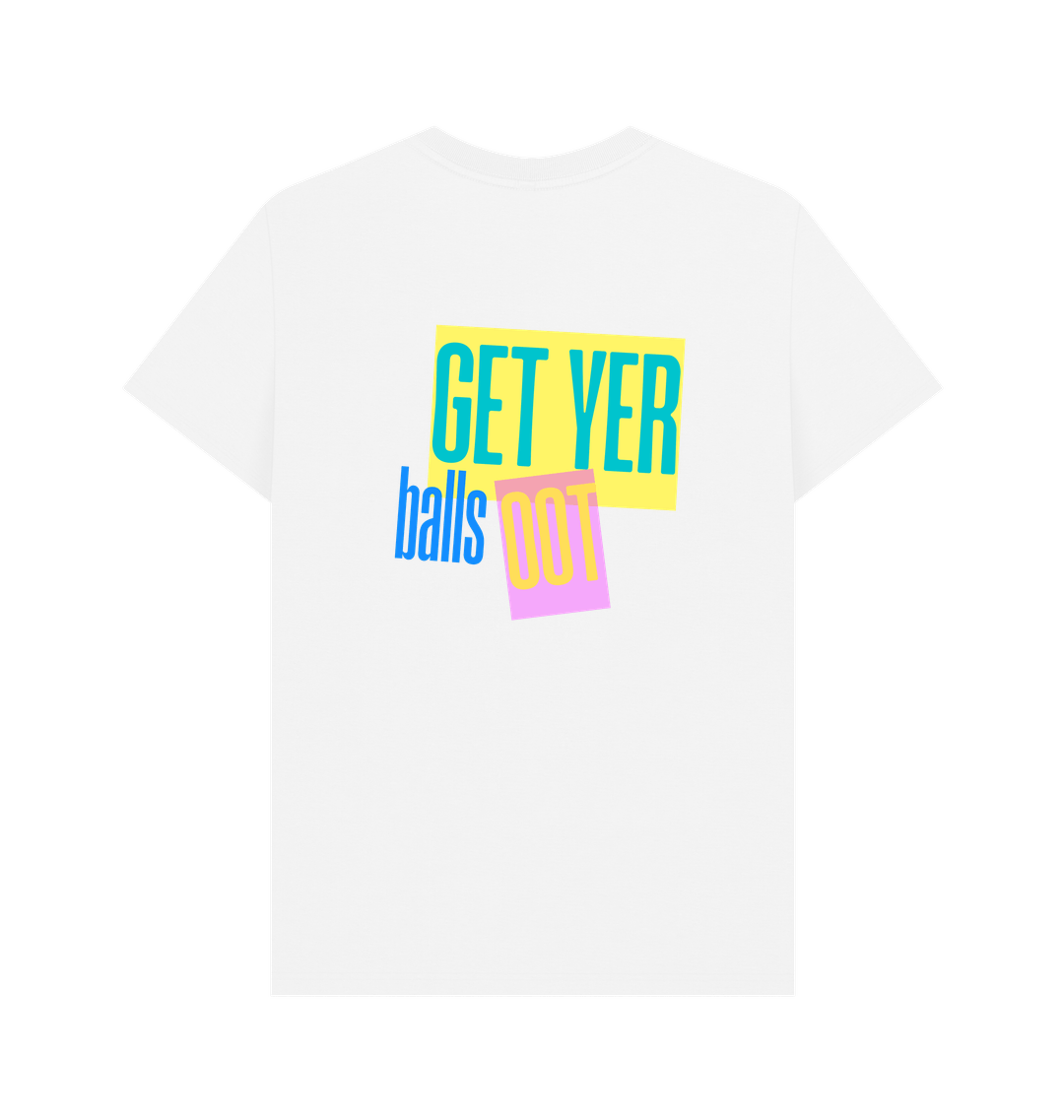 White Printed T-shirt Back