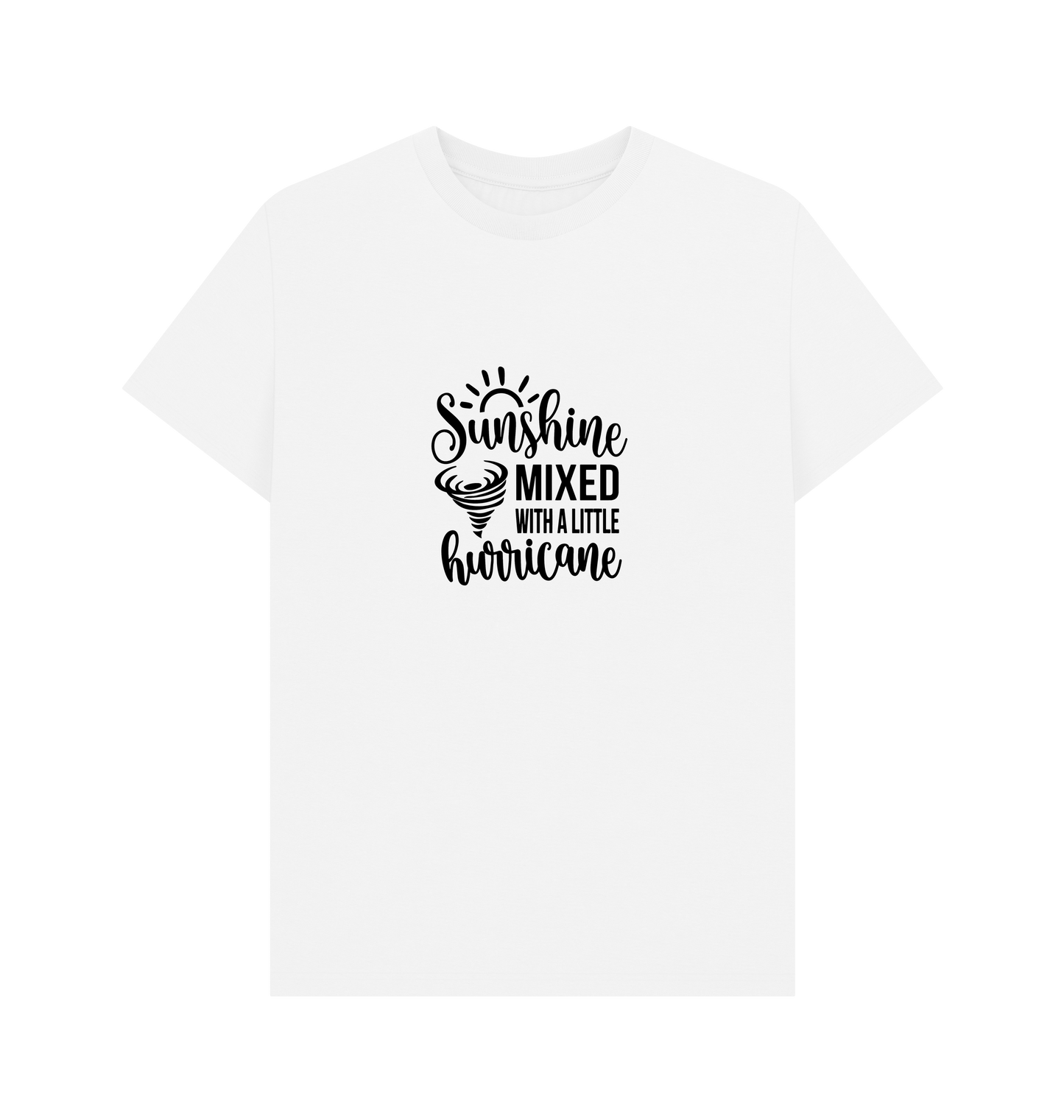 White Printed T-shirt Front