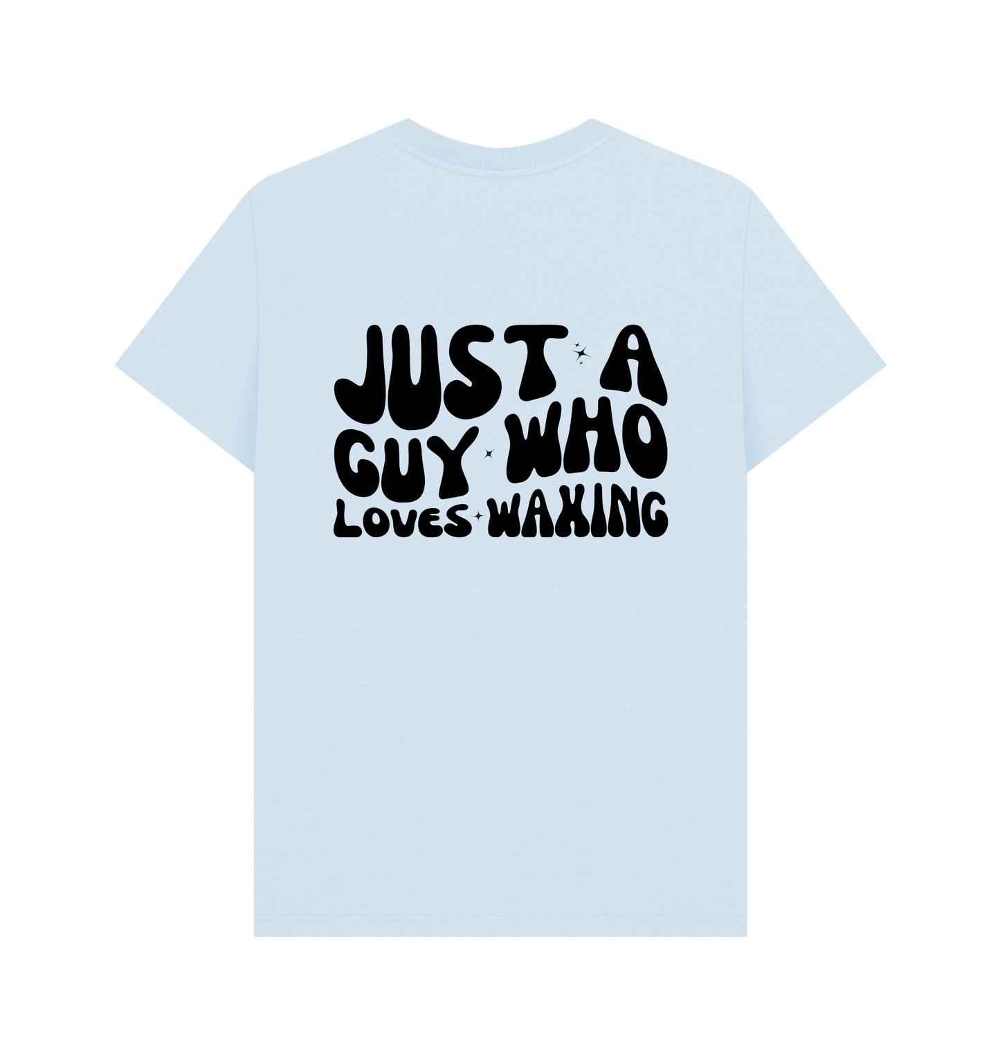 Sky Blue Printed T-shirt Back