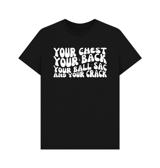Black Printed T-shirt Front