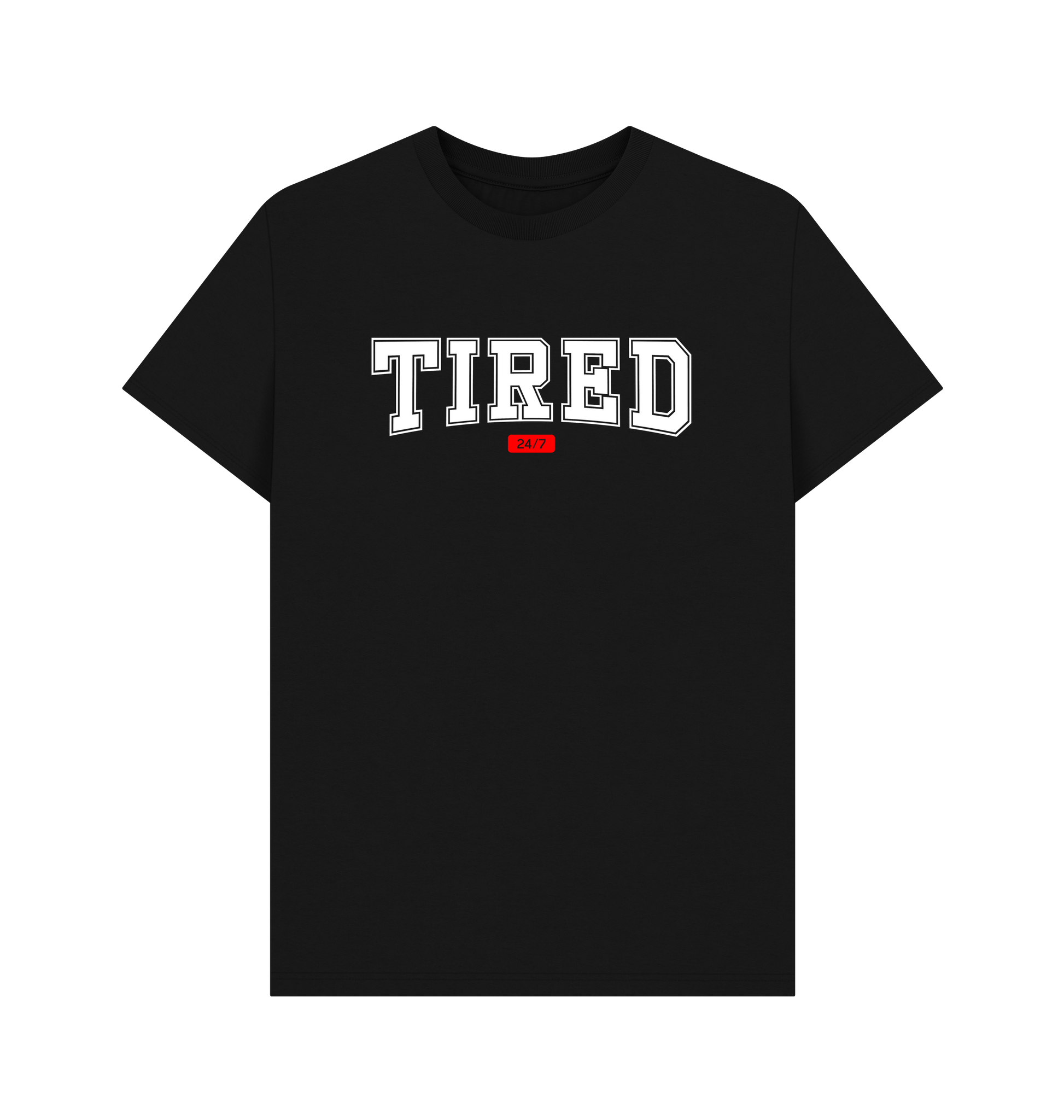 Black Printed T-shirt Front
