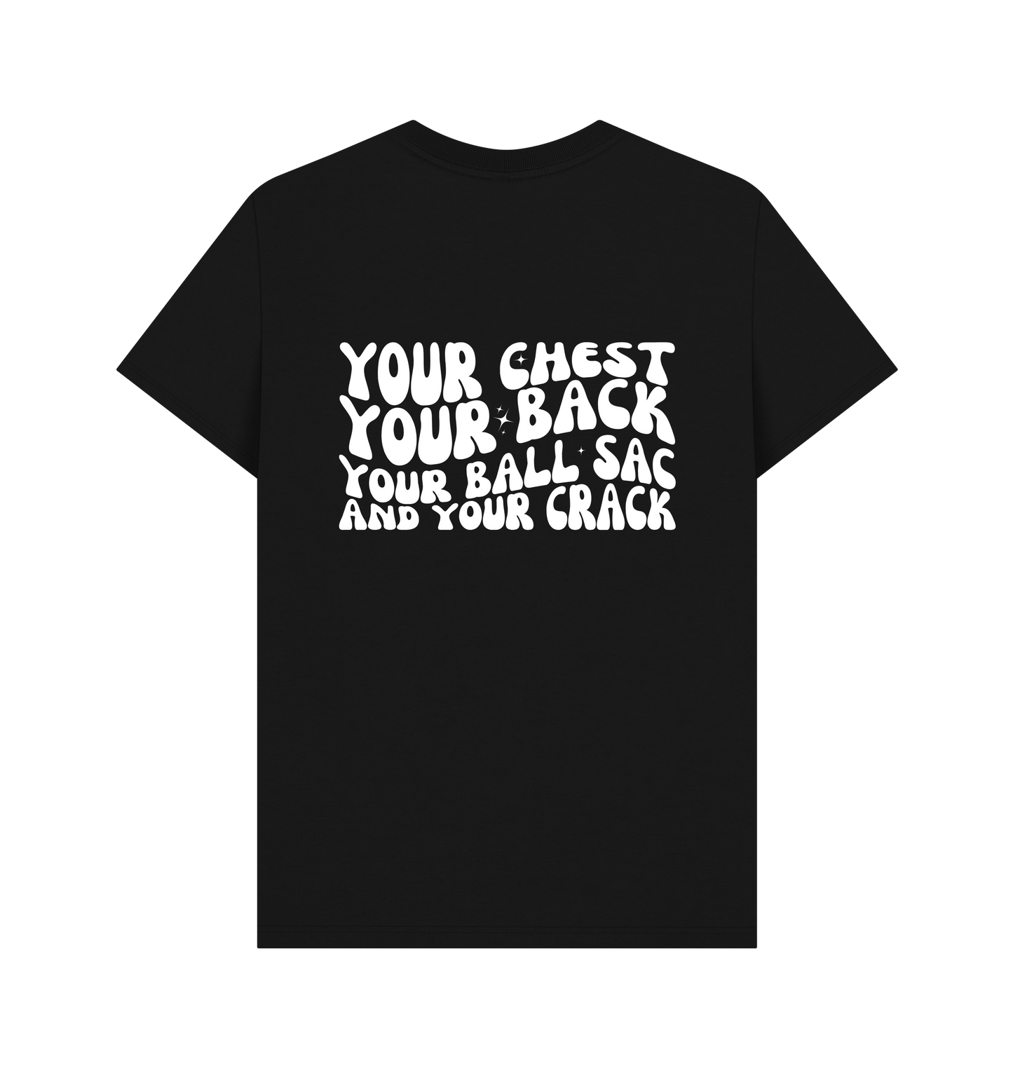 Black Printed T-shirt Back
