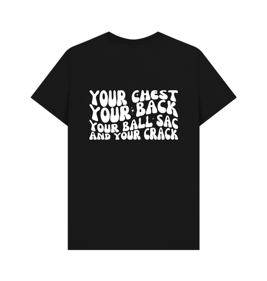 Black Printed T-shirt Back