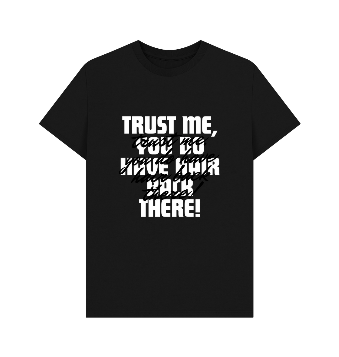 Black Printed T-shirt Front