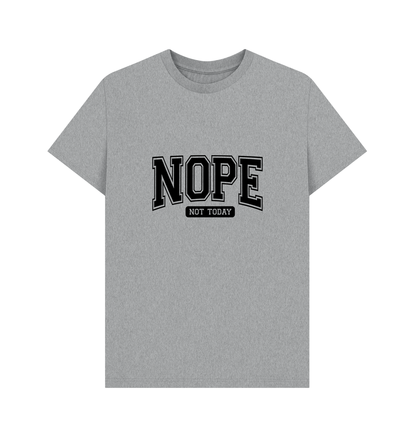 Athletic Grey Printed T-shirt Front