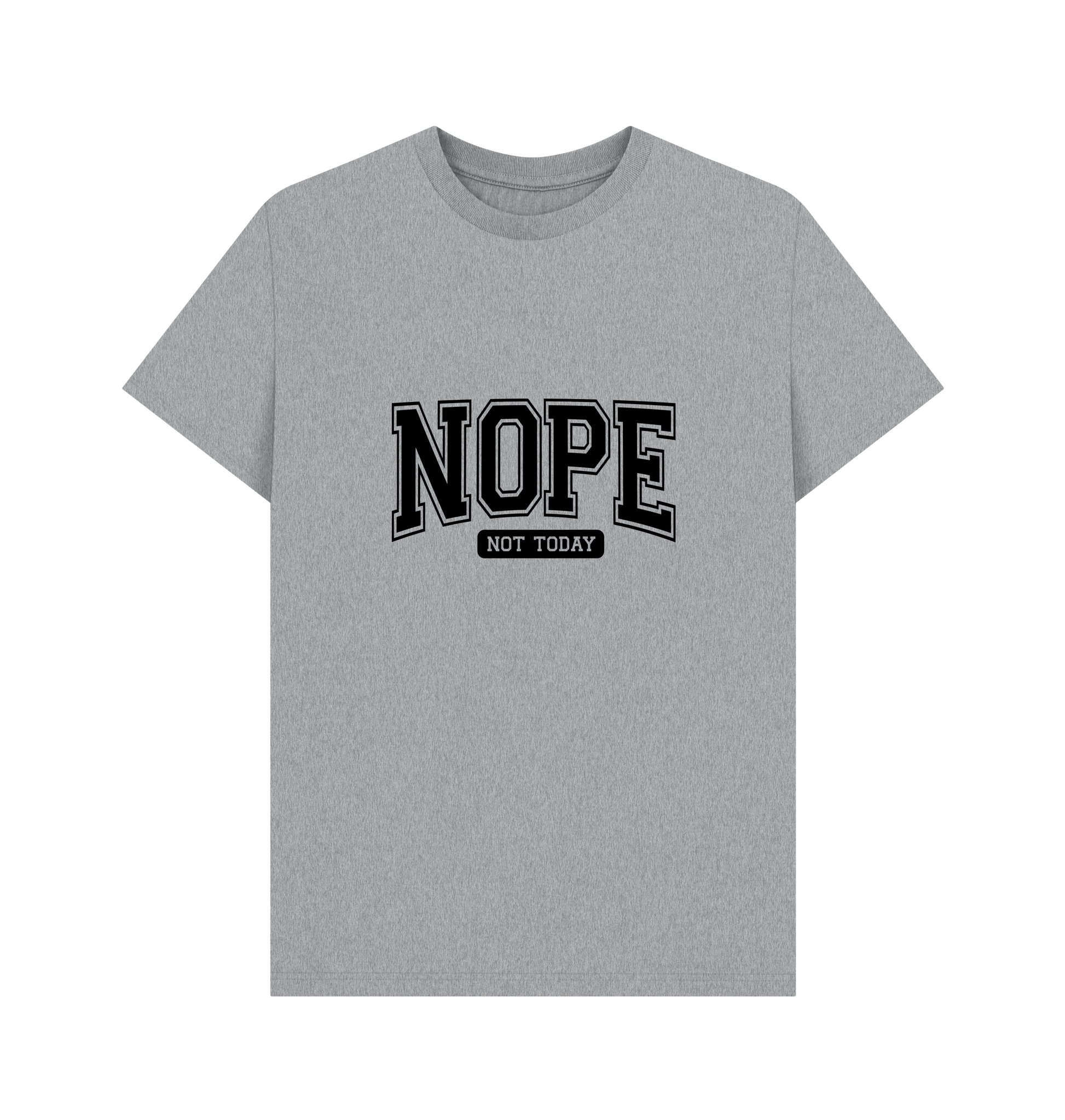 Athletic Grey Printed T-shirt Front
