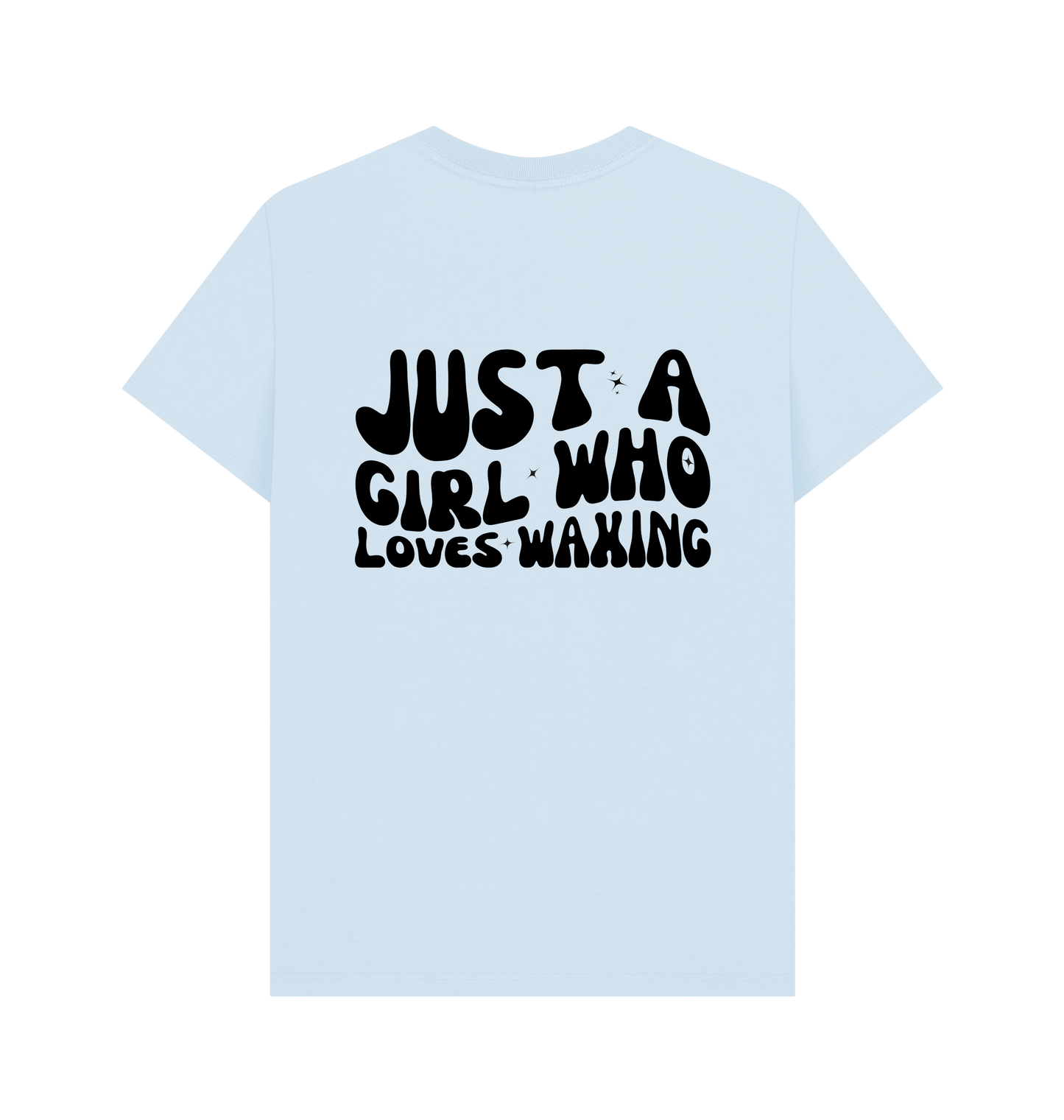 Sky Blue Printed T-shirt Back