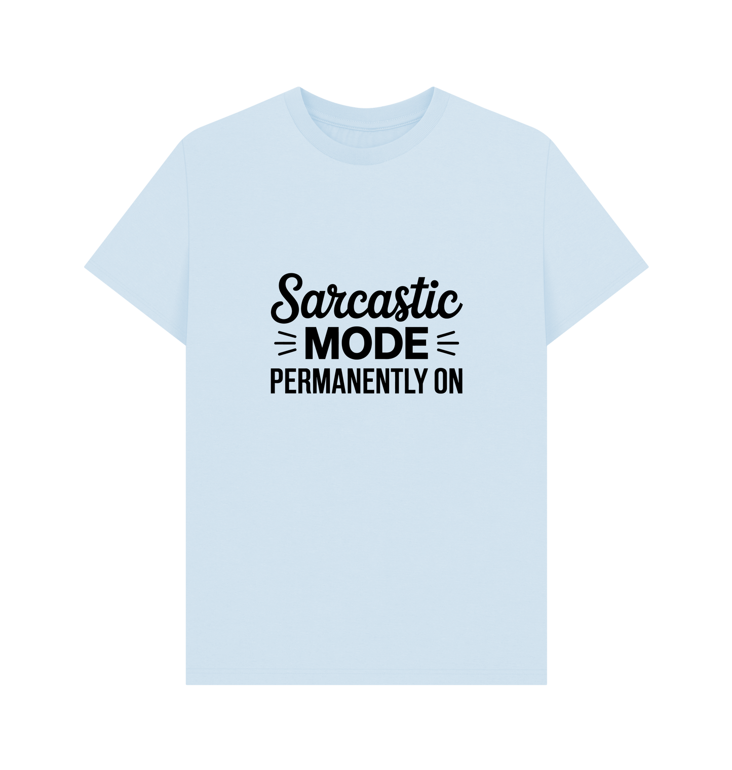 Sky Blue Printed T-shirt Front