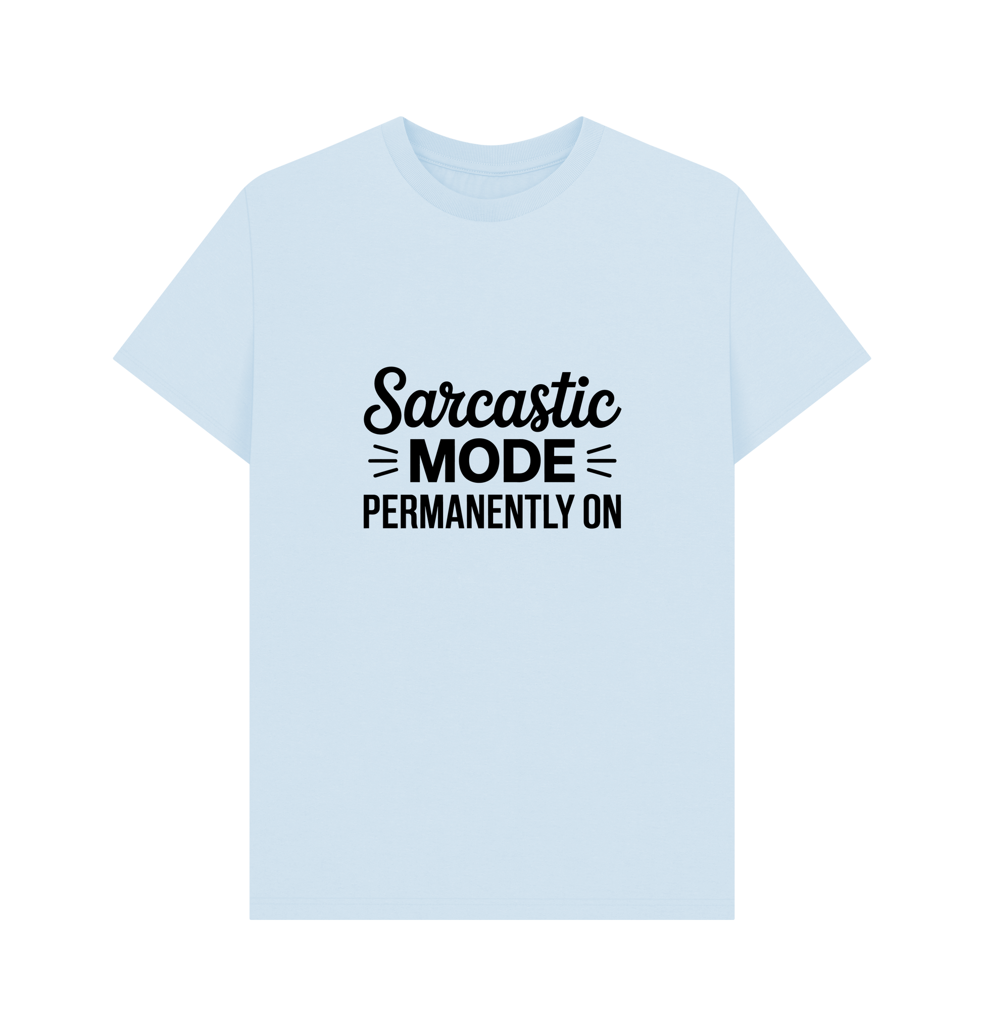 Sky Blue Printed T-shirt Front