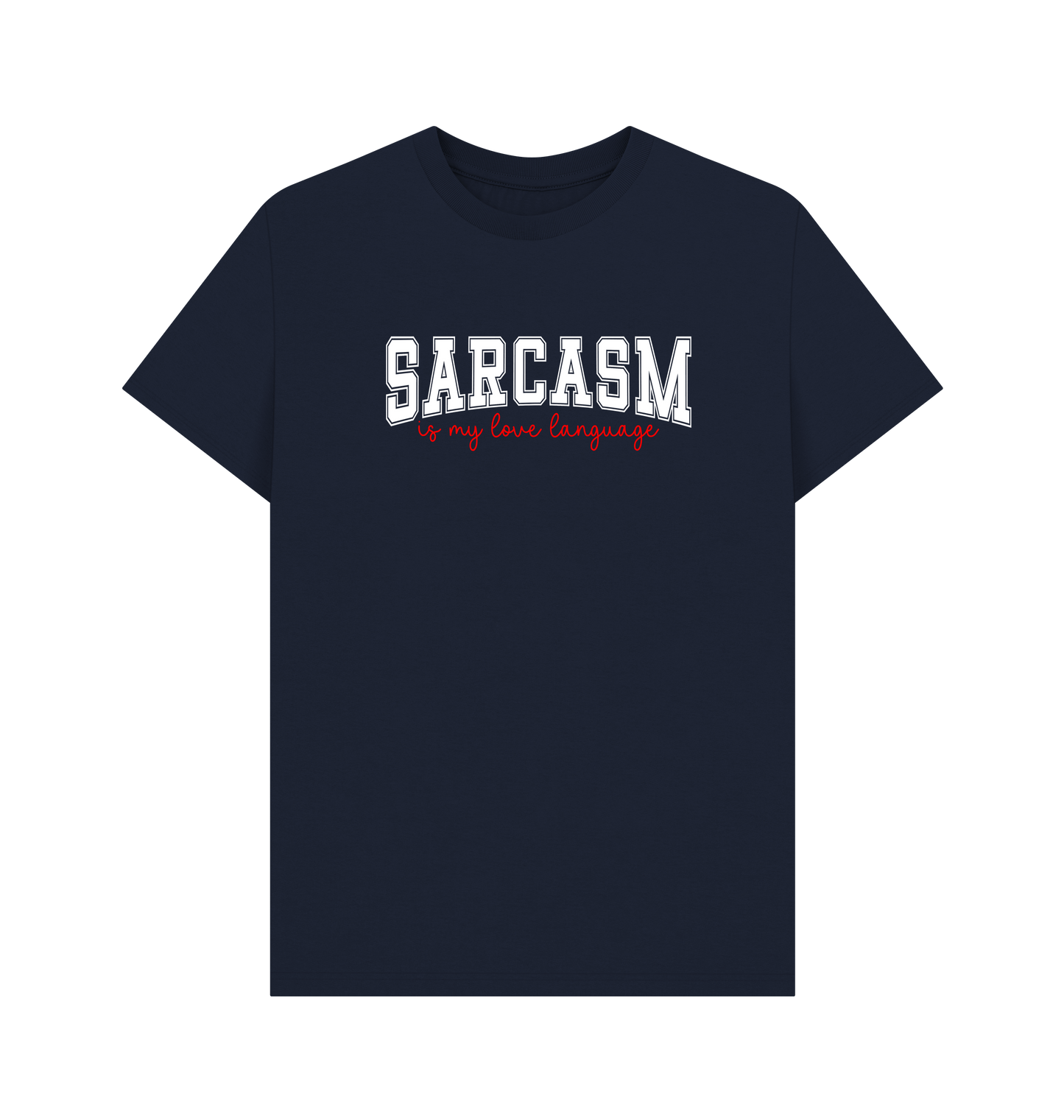 Navy Blue Printed T-shirt Front