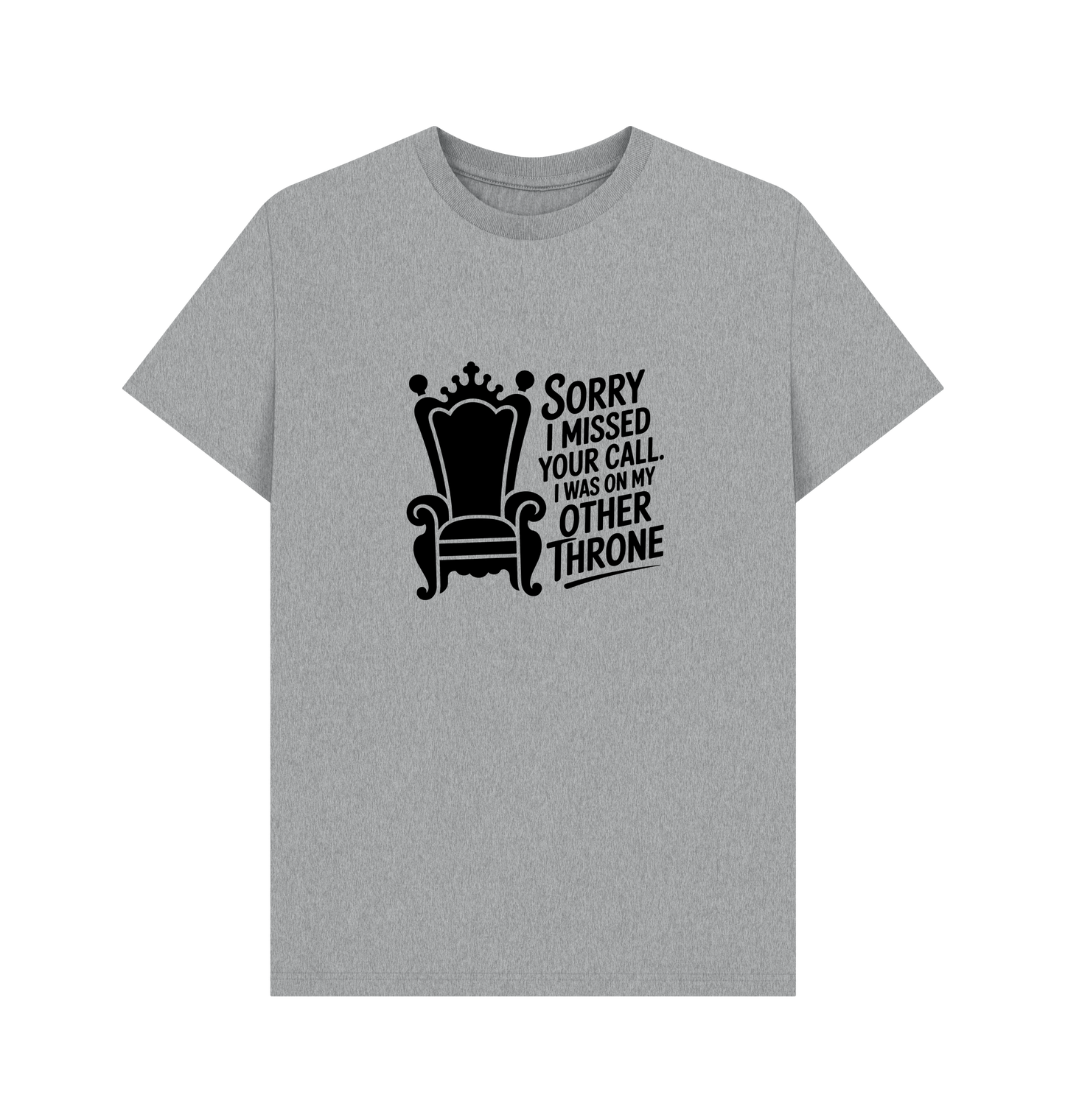 Athletic Grey Printed T-shirt Front