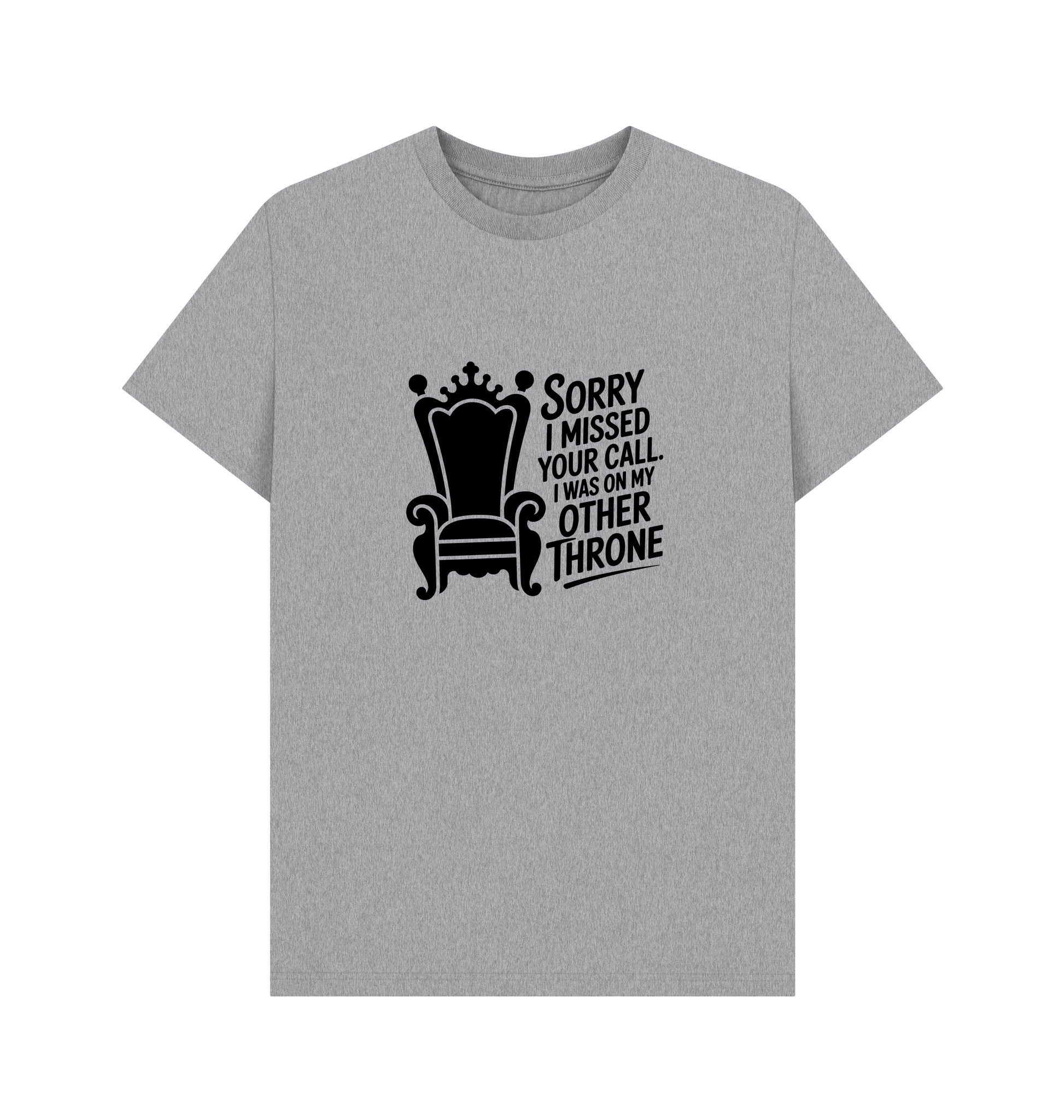 Athletic Grey Printed T-shirt Front