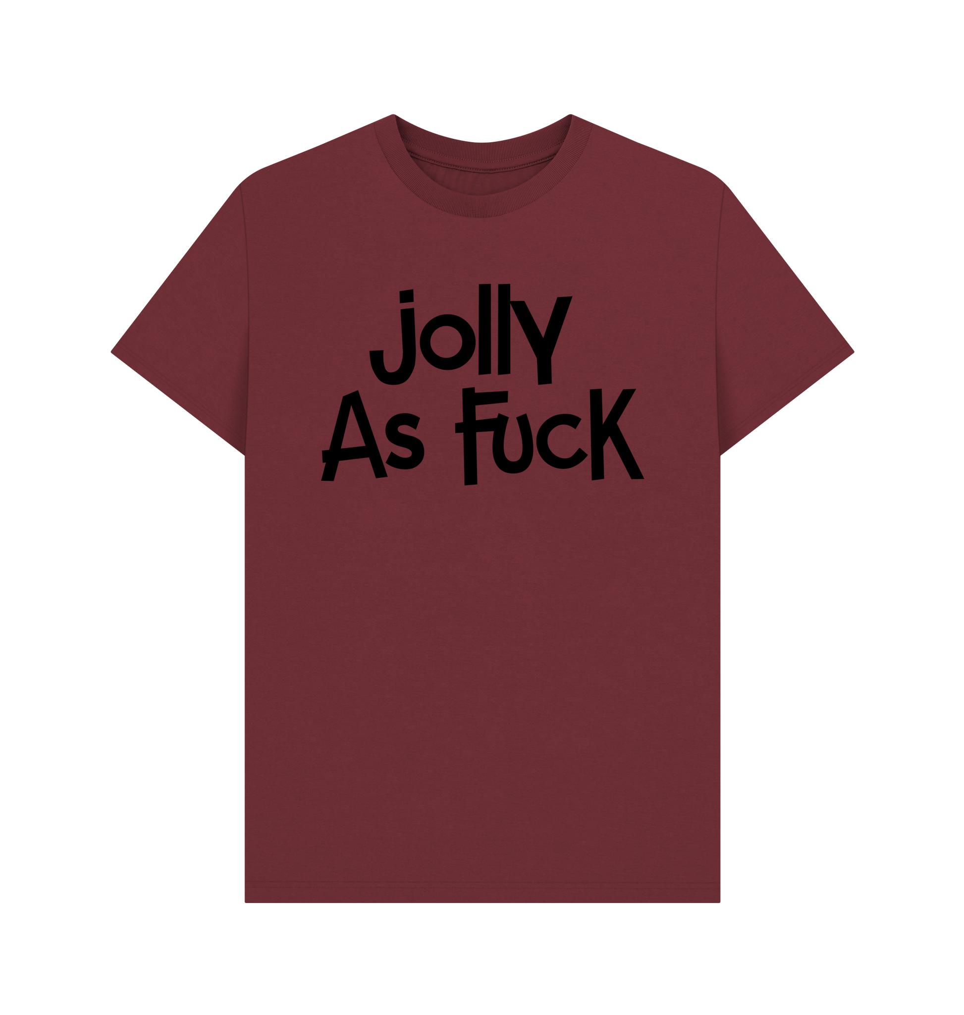 Red Wine Printed T-shirt Front