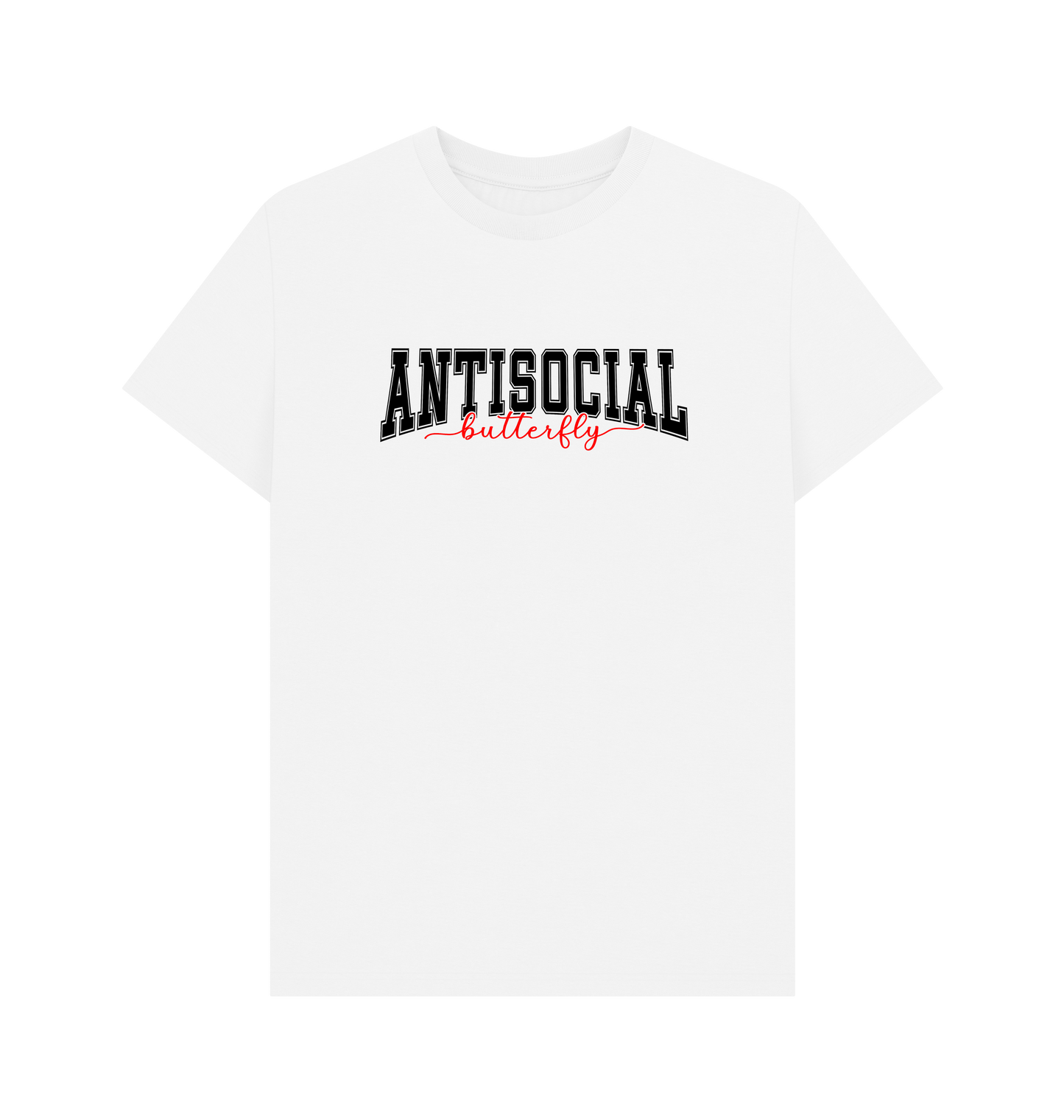 White Printed T-shirt Front
