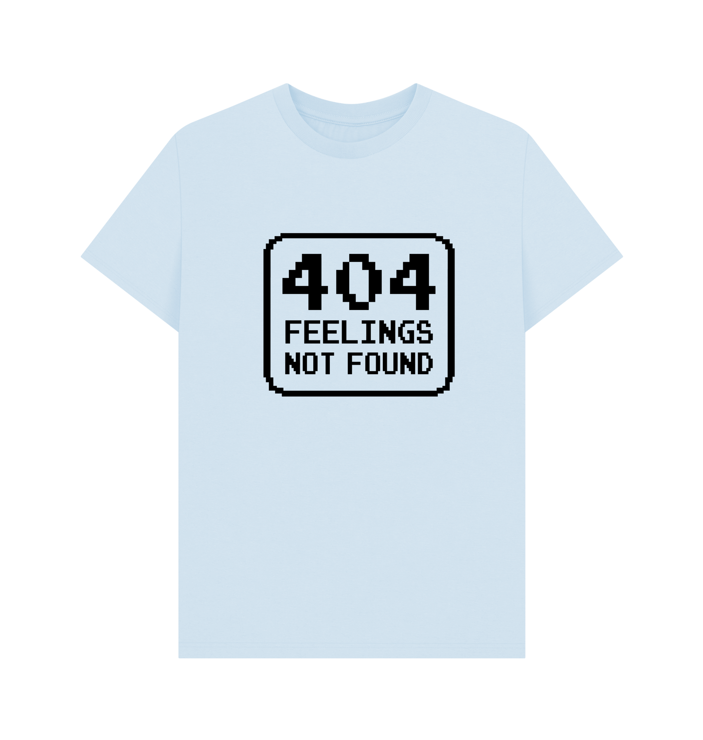Sky Blue Printed T-shirt Front