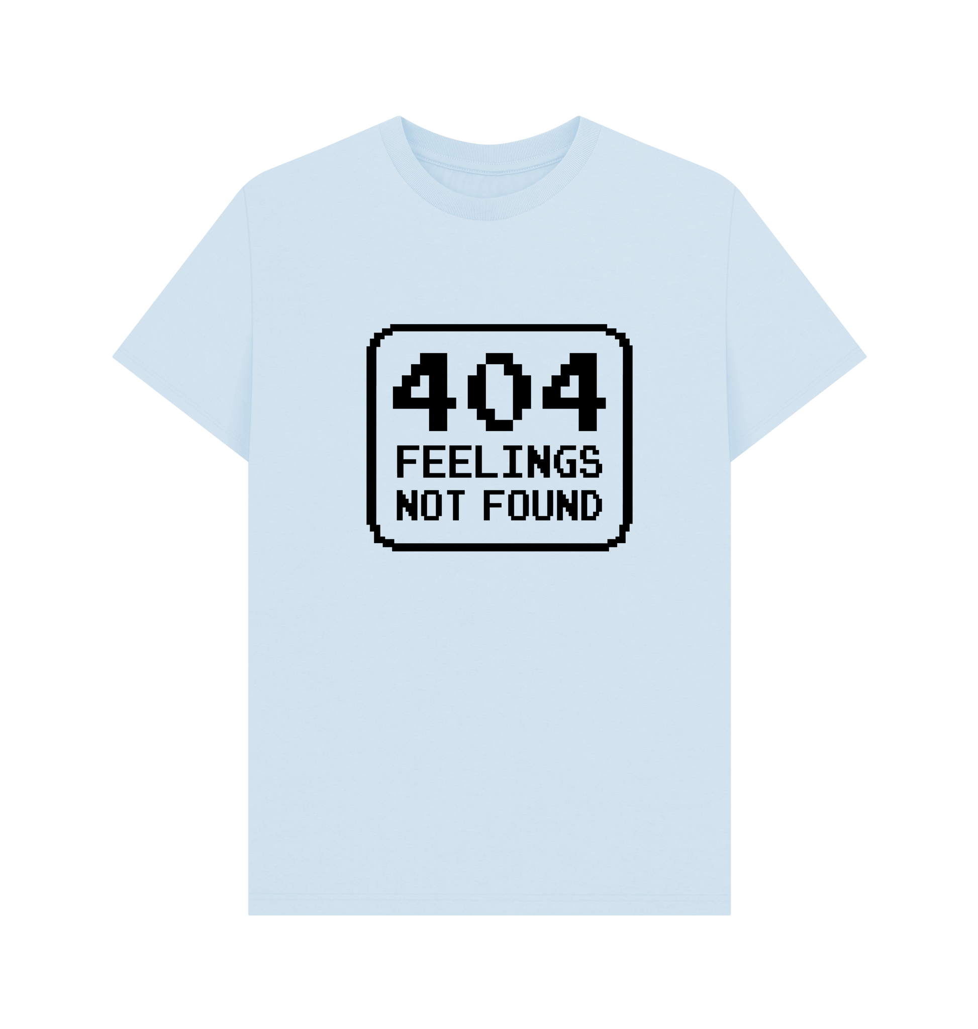 Sky Blue Printed T-shirt Front