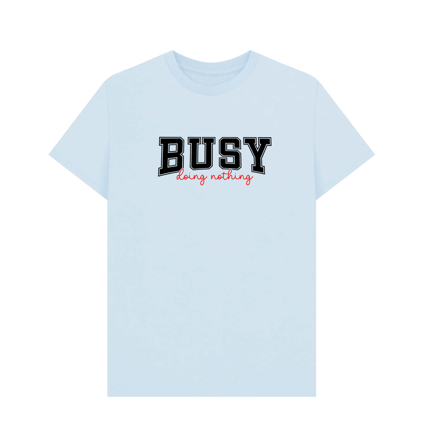 Sky Blue Printed T-shirt Front