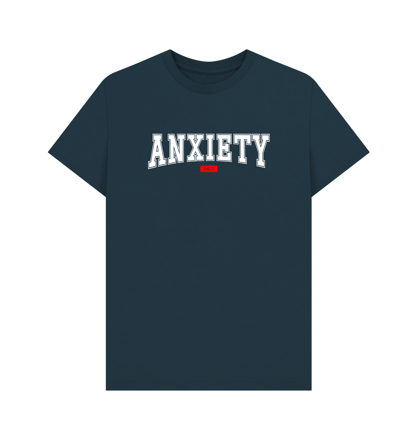 Denim Blue Printed T-shirt Front