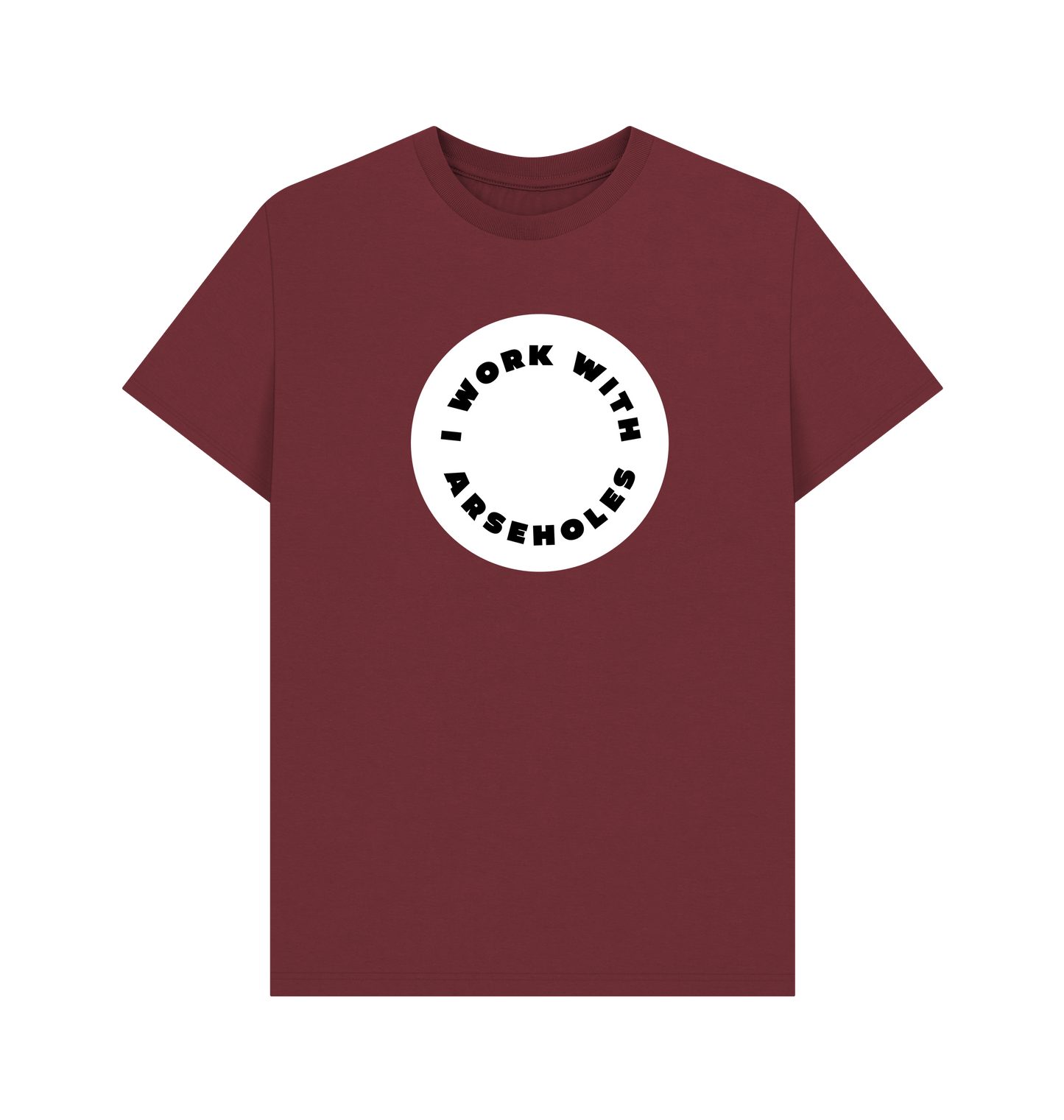 Red Wine Printed T-shirt Front