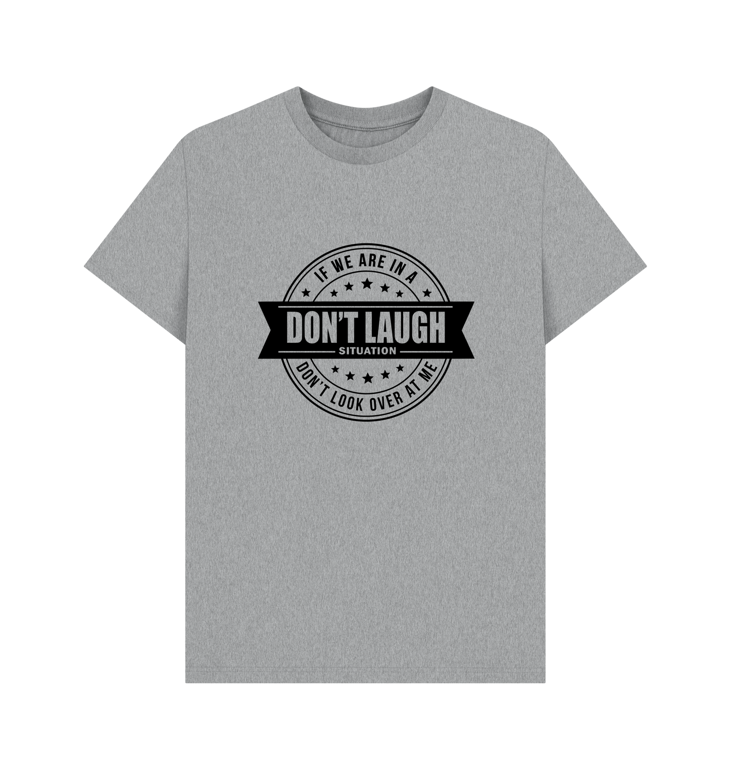 Athletic Grey Printed T-shirt Front