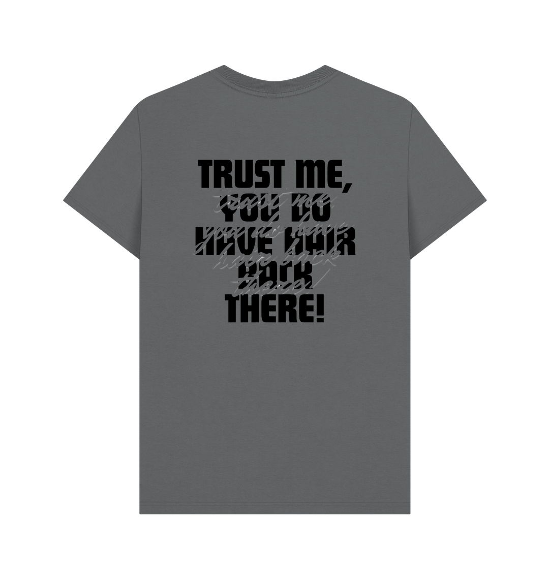 Slate Grey Printed T-shirt Back