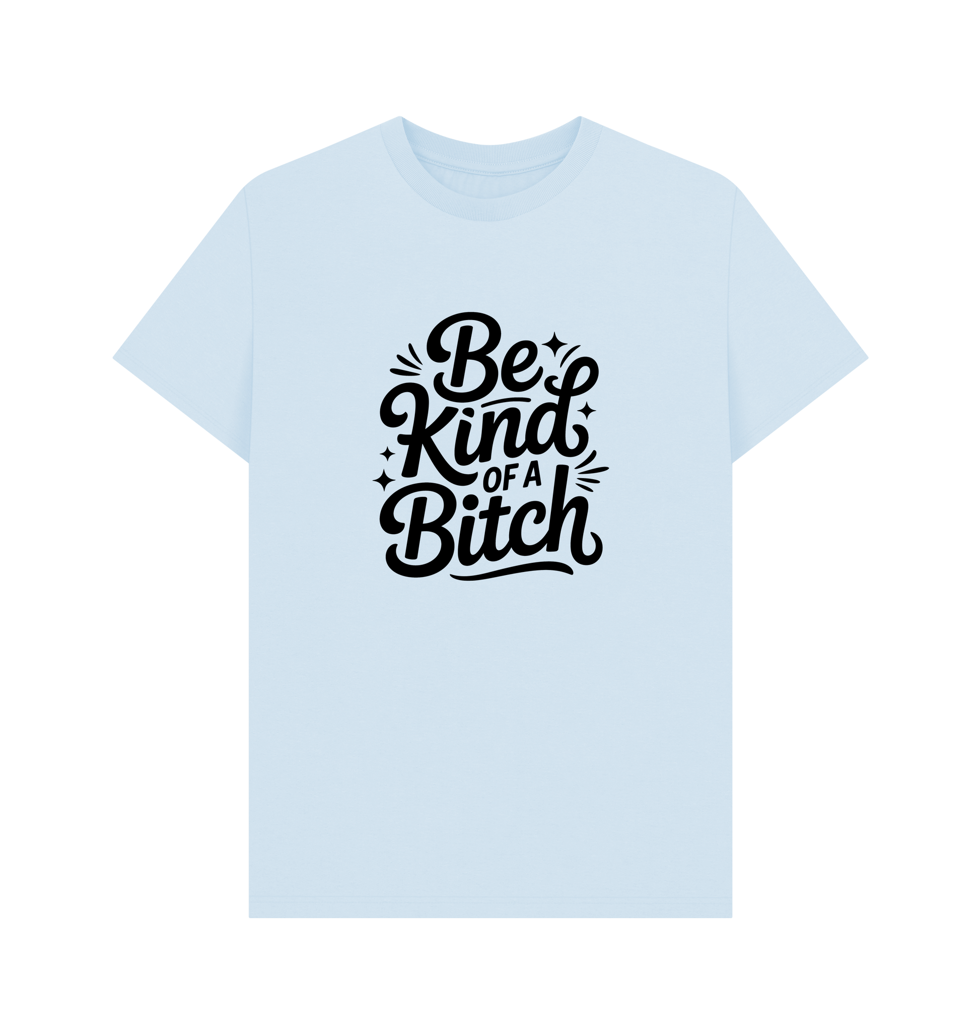 Sky Blue Printed T-shirt Front