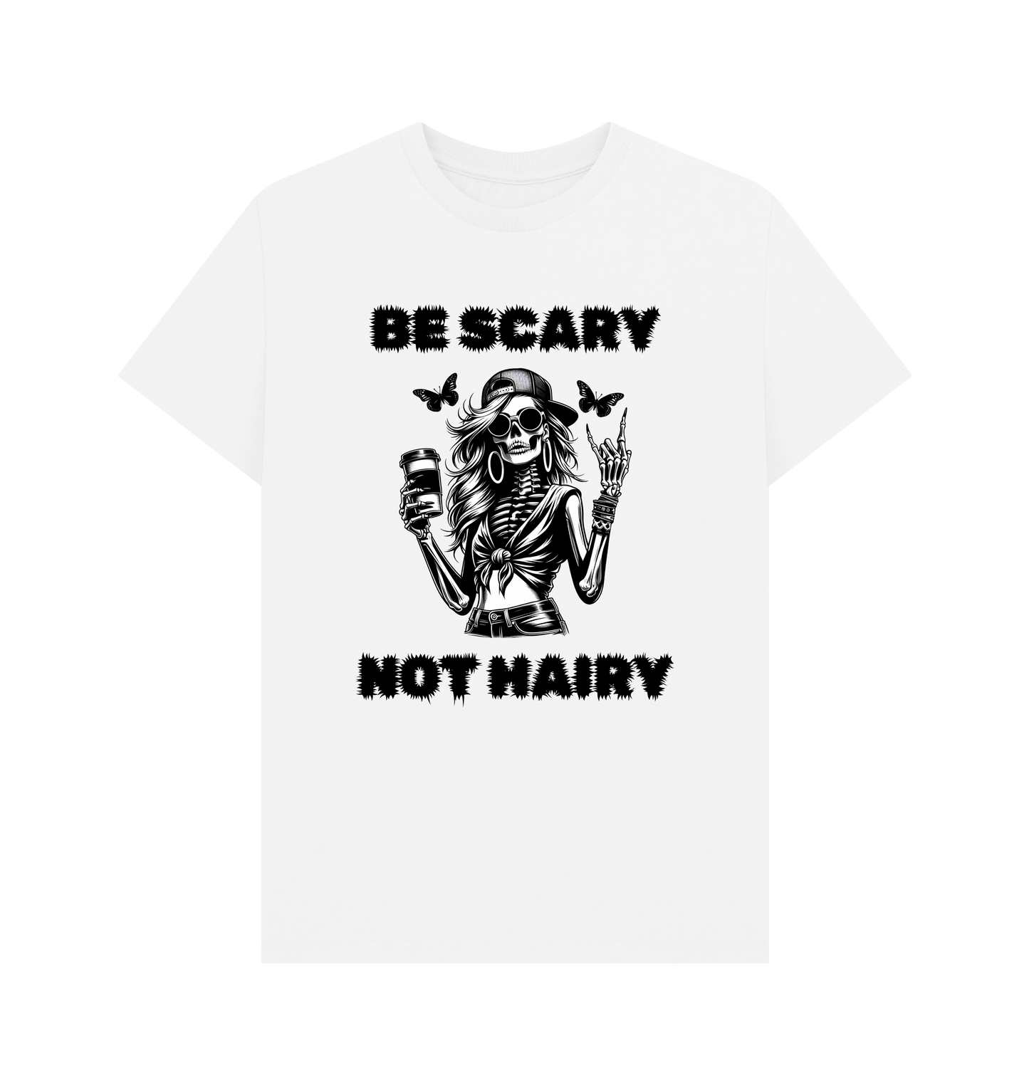 White Printed T-shirt Front