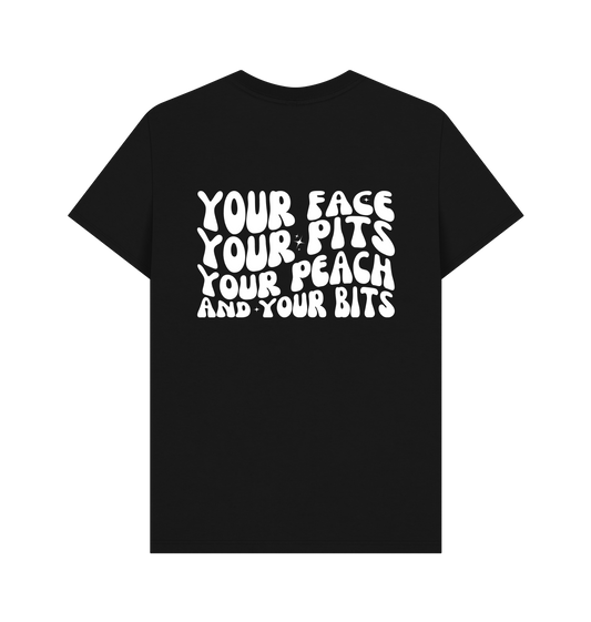 Black Printed T-shirt Back