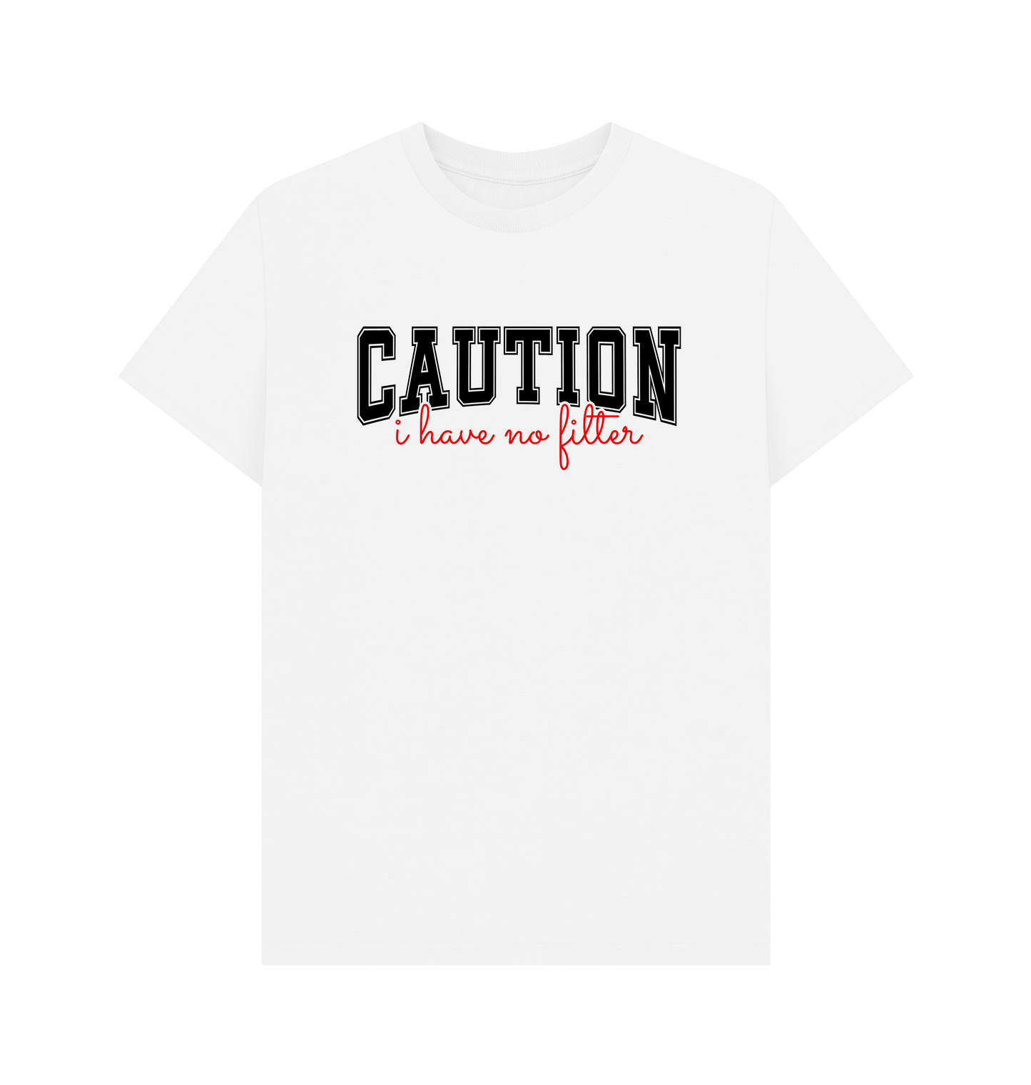 White Printed T-shirt Front