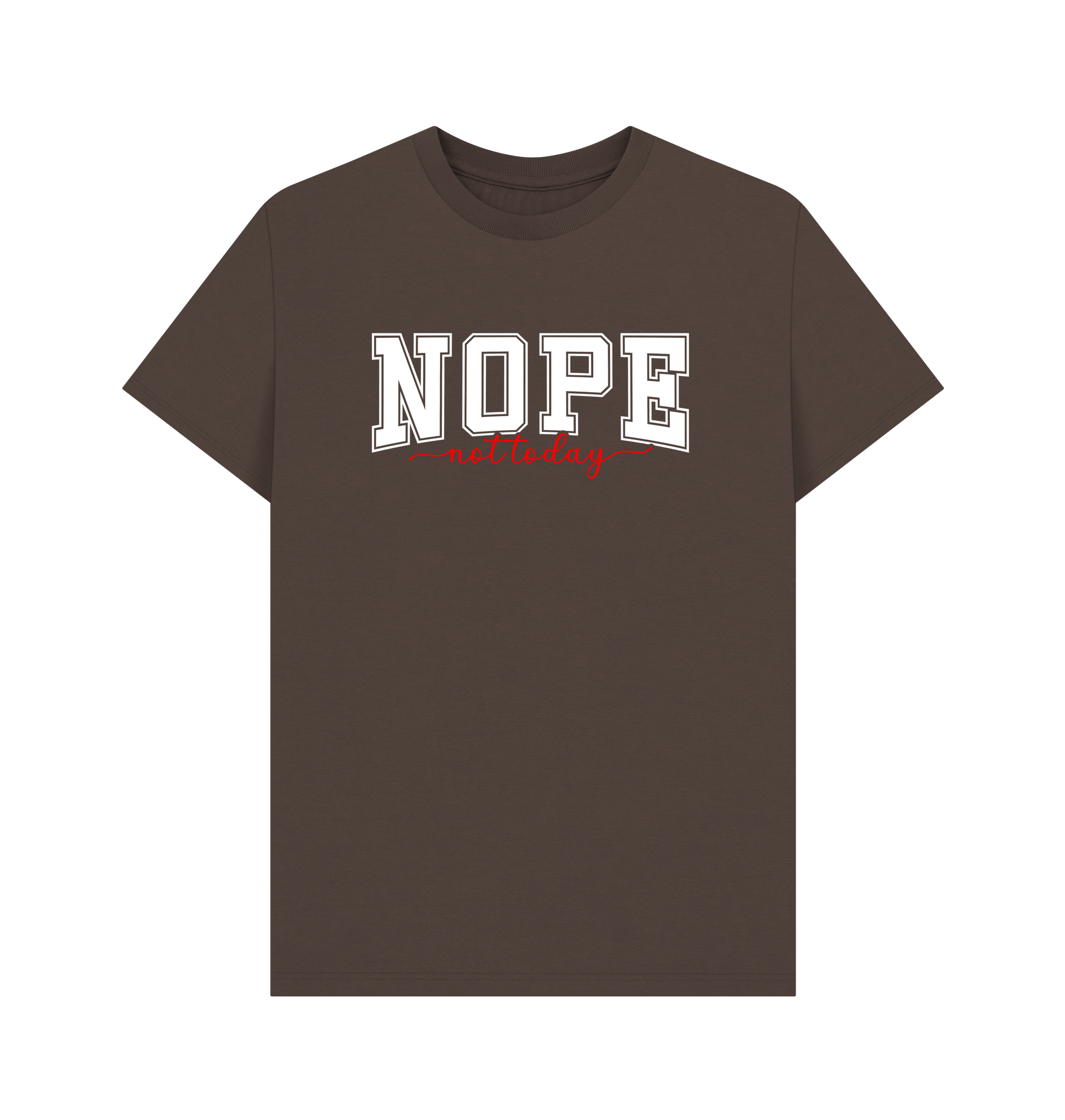Chocolate Printed T-shirt Front