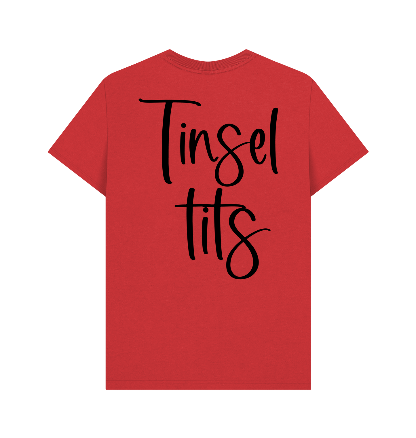 Red Printed T-shirt Back