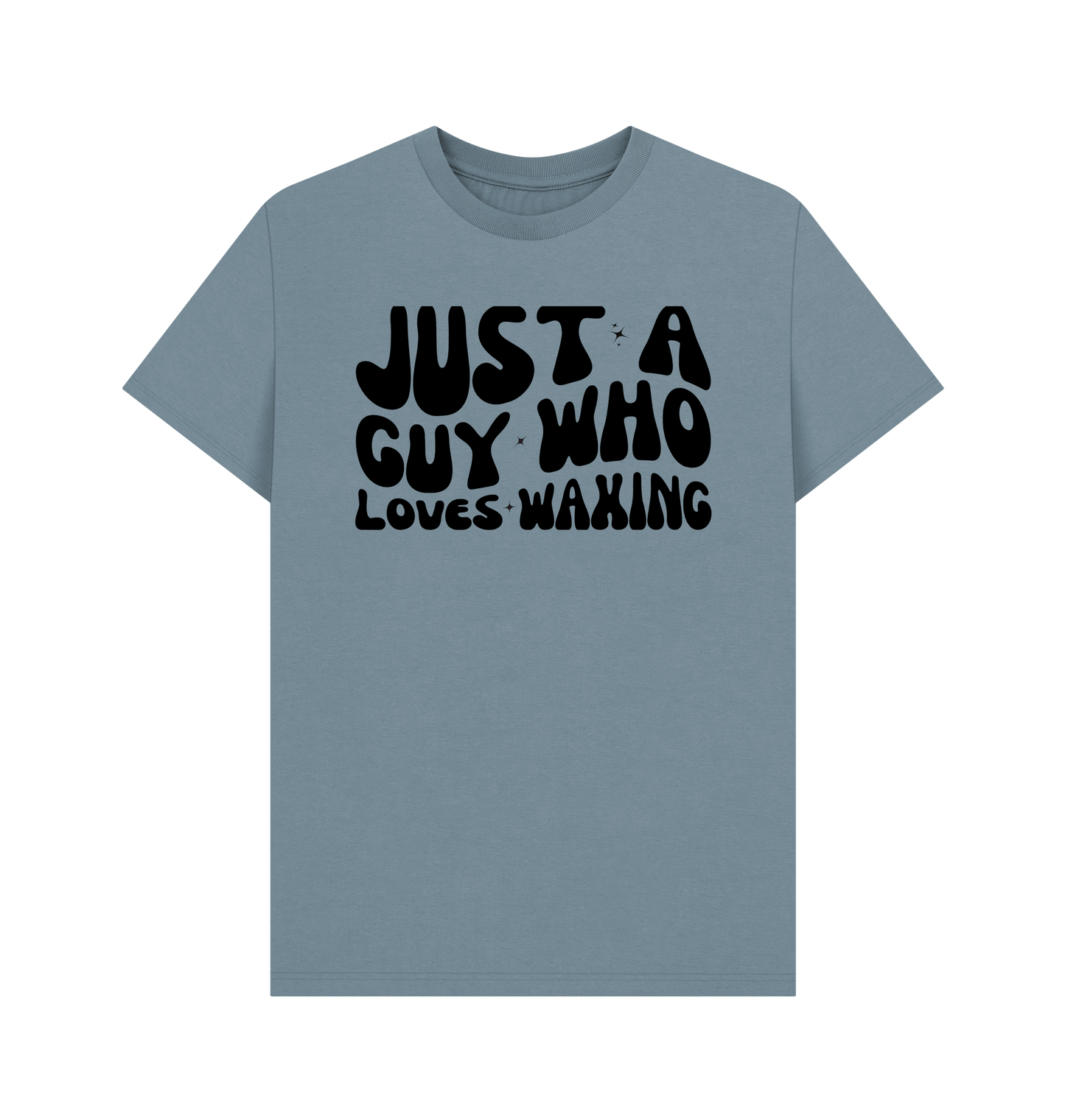 Stone Blue Printed T-shirt Front