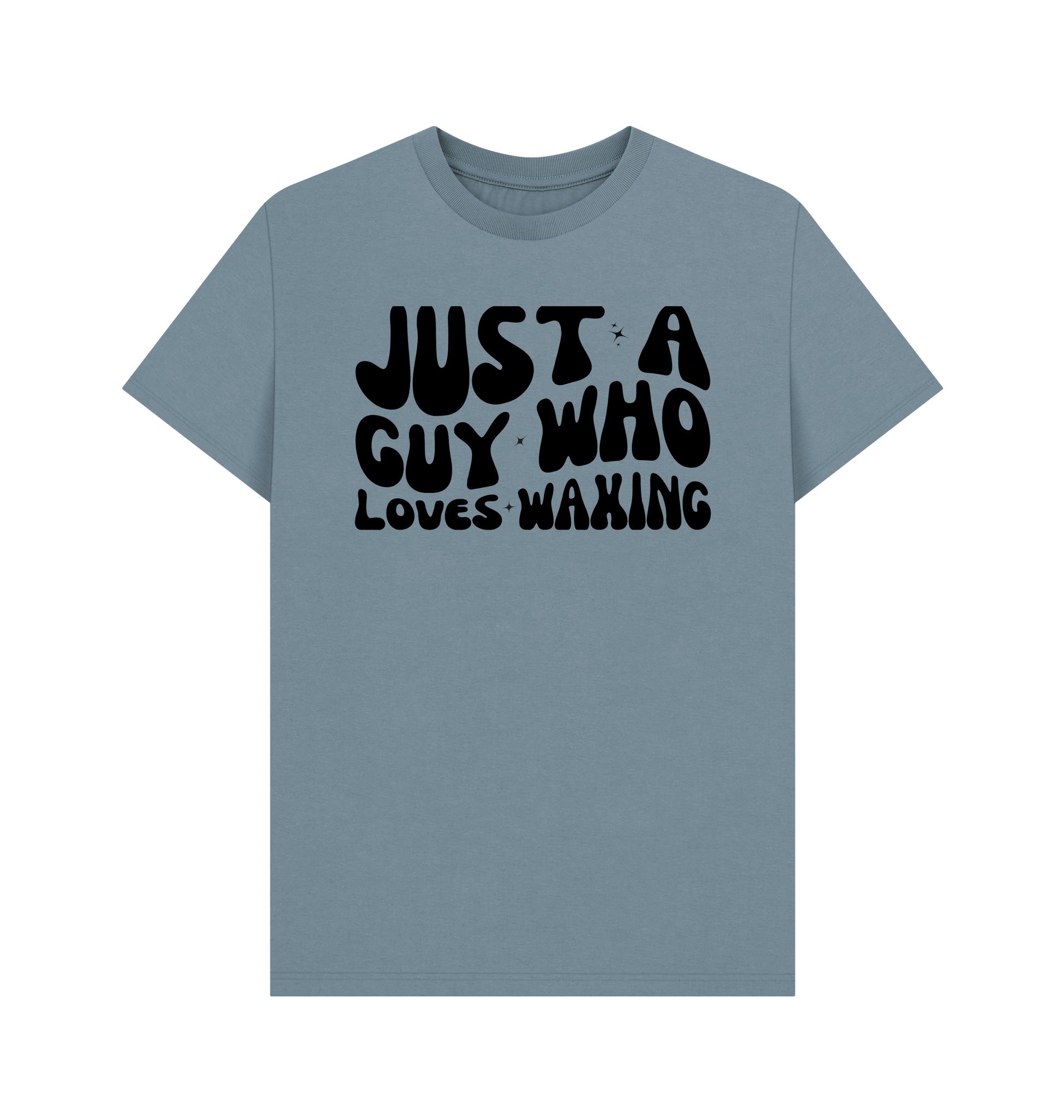 Stone Blue Printed T-shirt Front