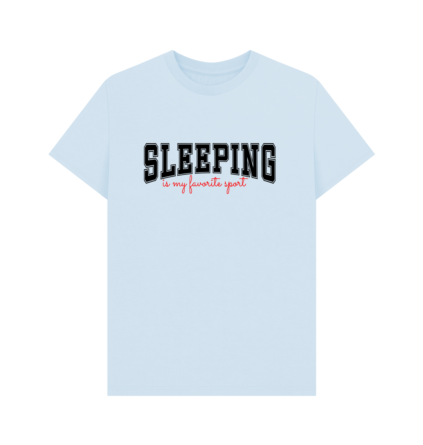 Sky Blue Printed T-shirt Front