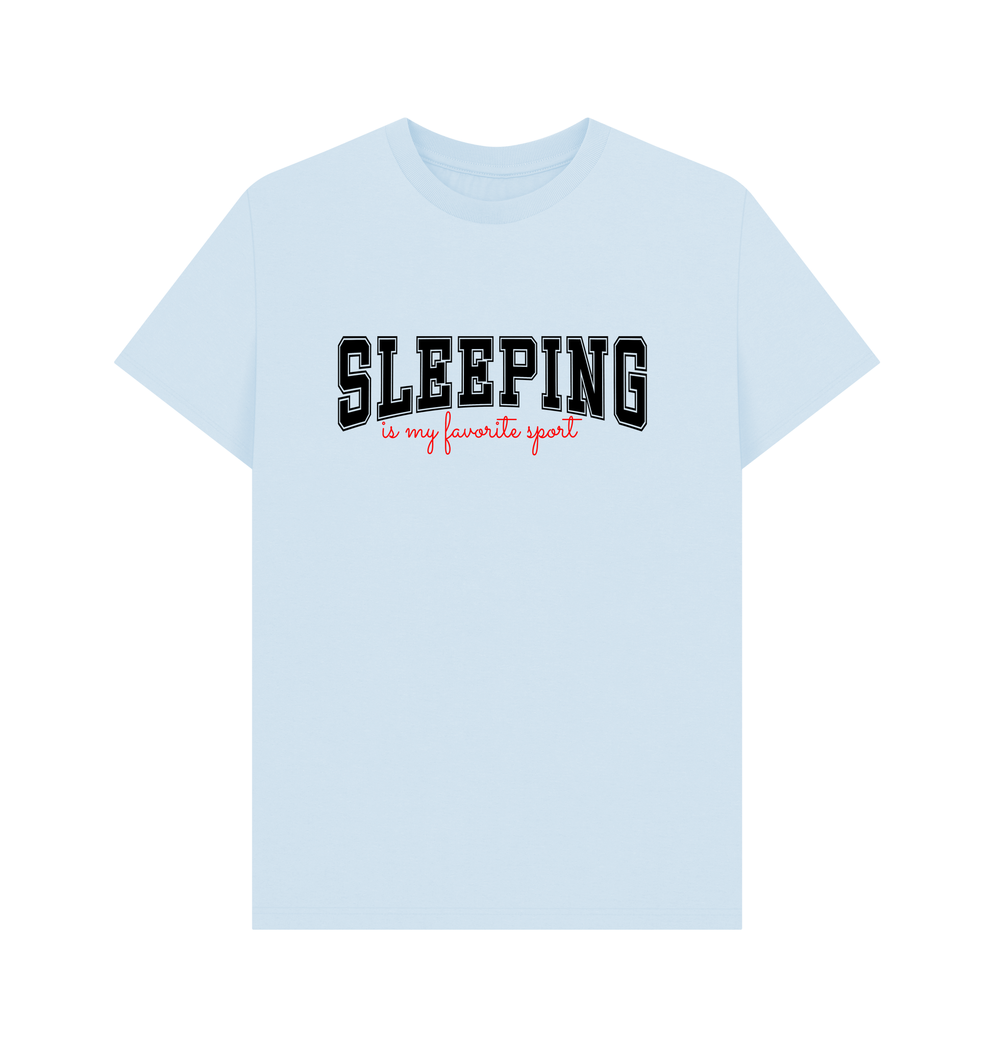 Sky Blue Printed T-shirt Front