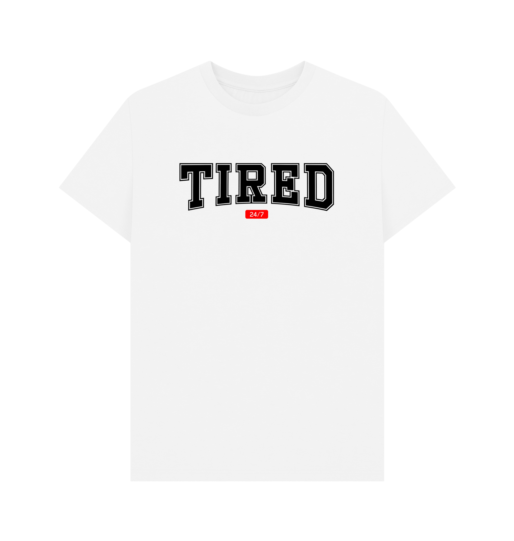 White Printed T-shirt Front