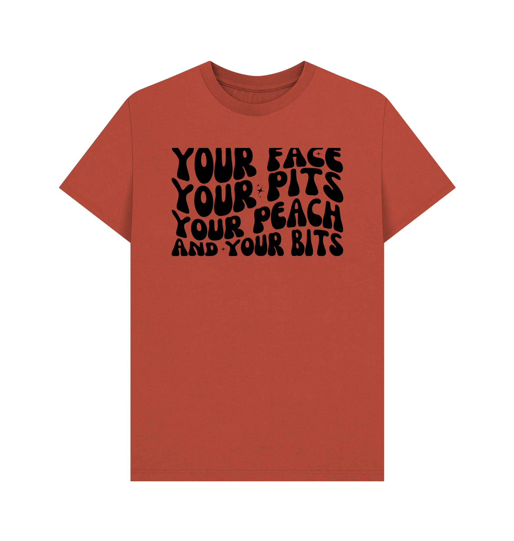 Rust Printed T-shirt Front